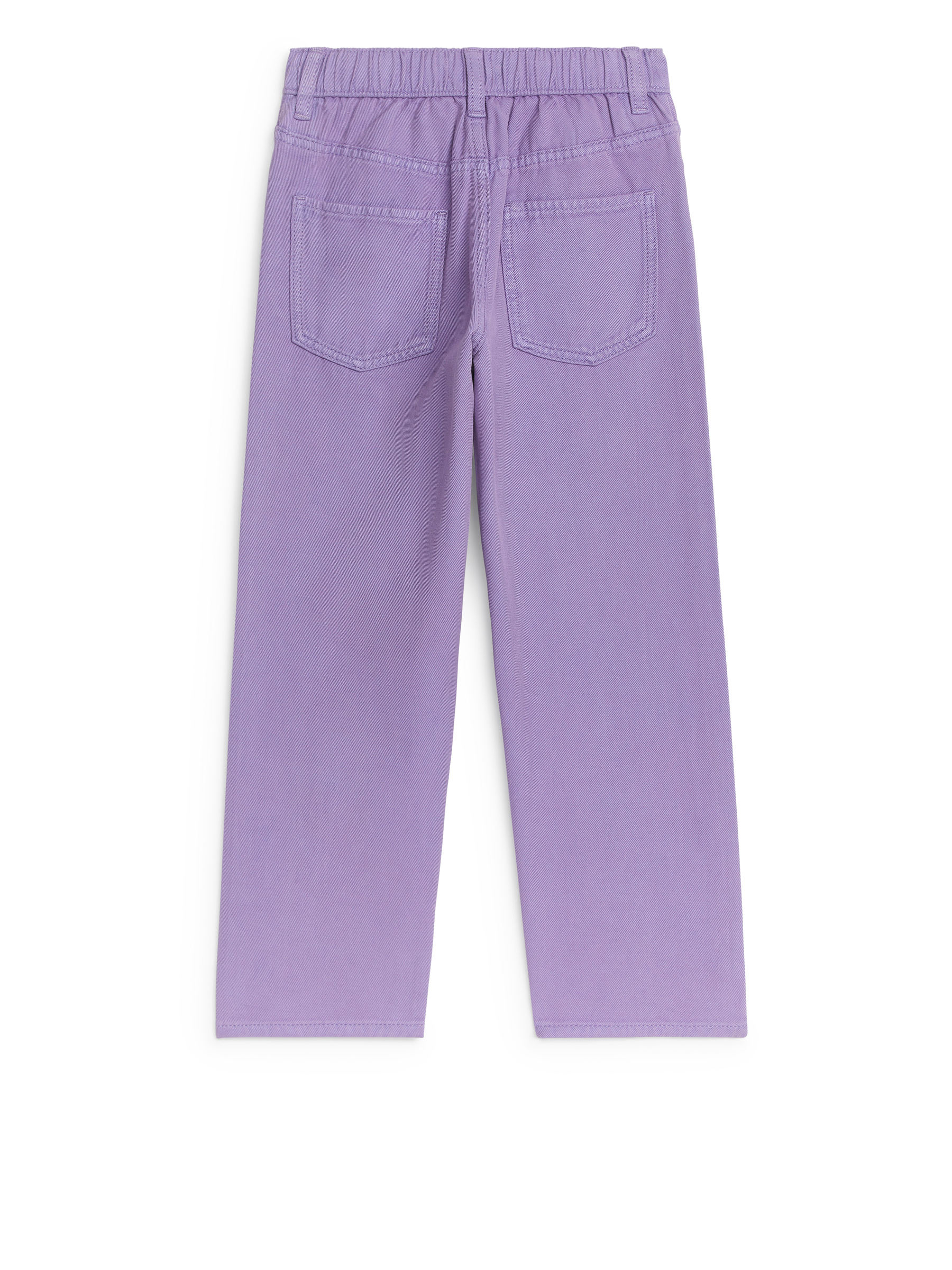Pull-On Denim Trousers - Lilac - Regular fit - Children - StillMedia/DescriptiveStillLife - 1