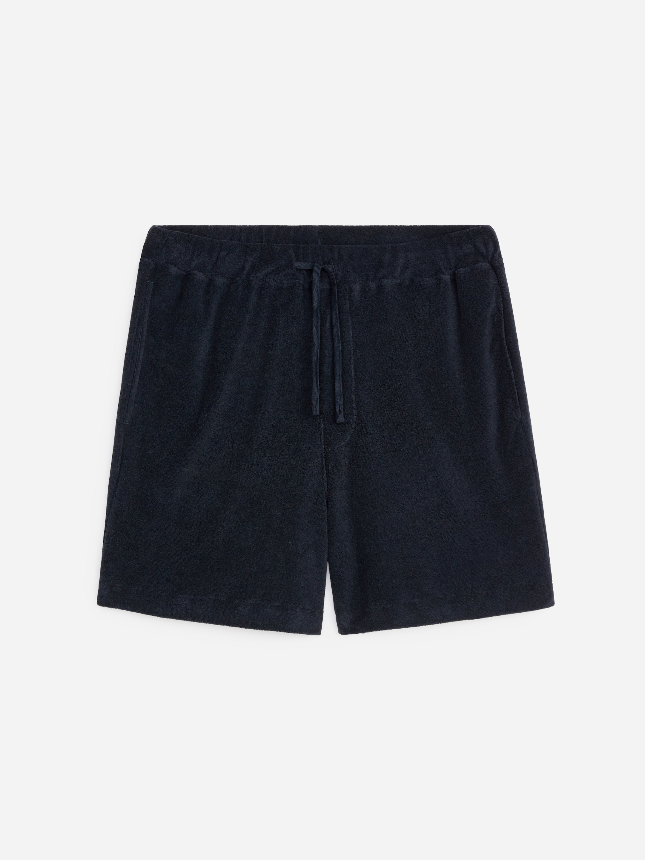 Cotton Towelling Shorts - Dark Blue - Regular fit - Men - StillMedia/DescriptiveStillLife - 1