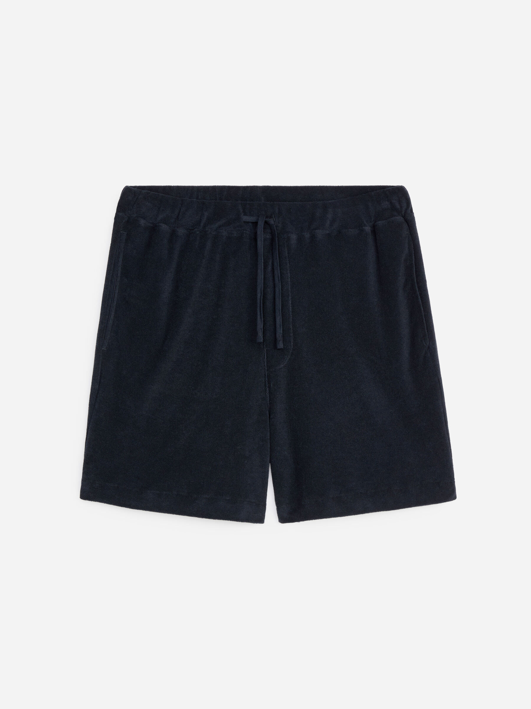 Cotton Towelling Shorts - Dark Blue - Regular fit - Men - StillMedia/DescriptiveStillLife - 1