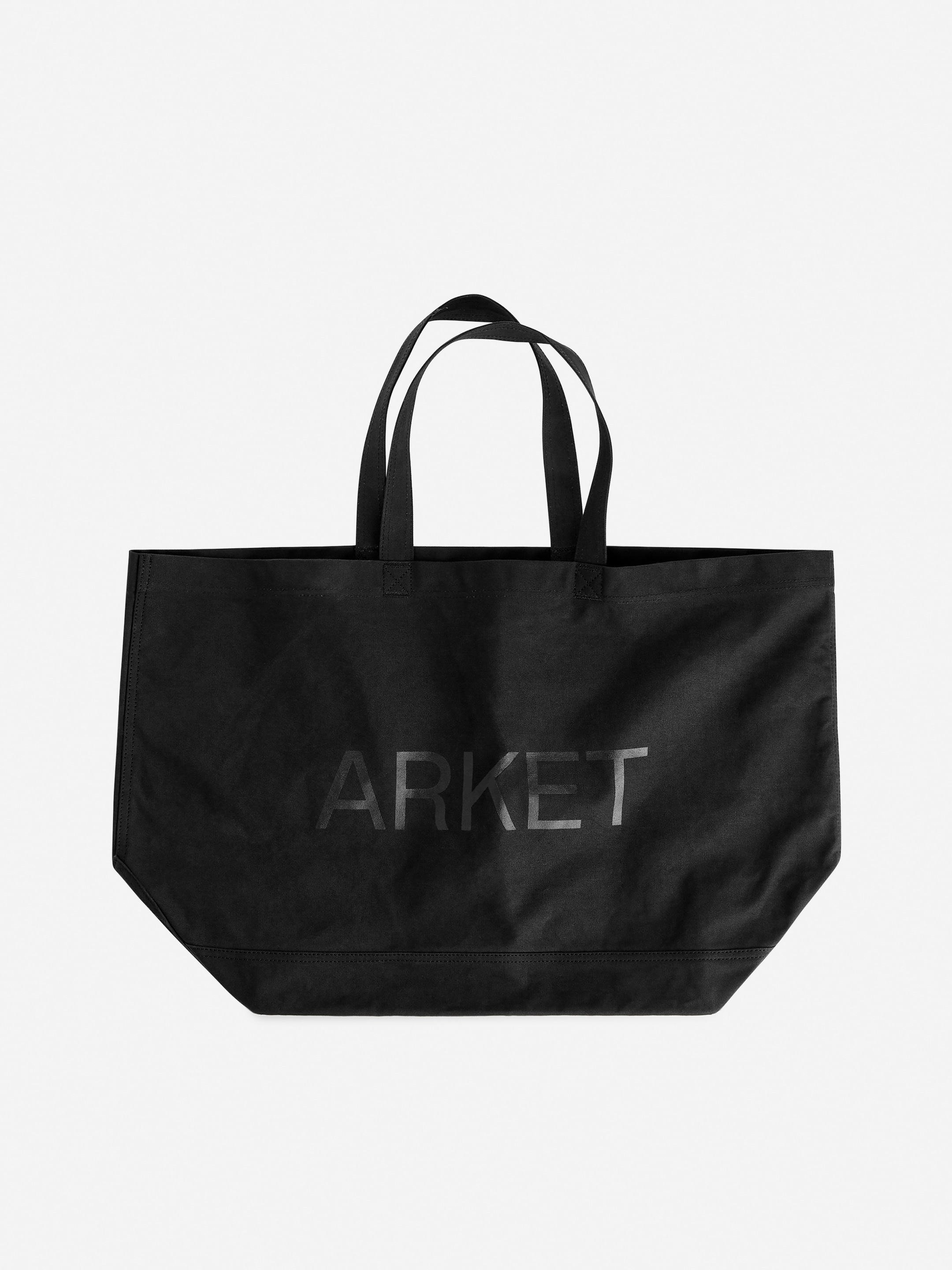 ARKET Oversized Canvas Tote - Black - Men - StillMedia/DescriptiveStillLife - 1