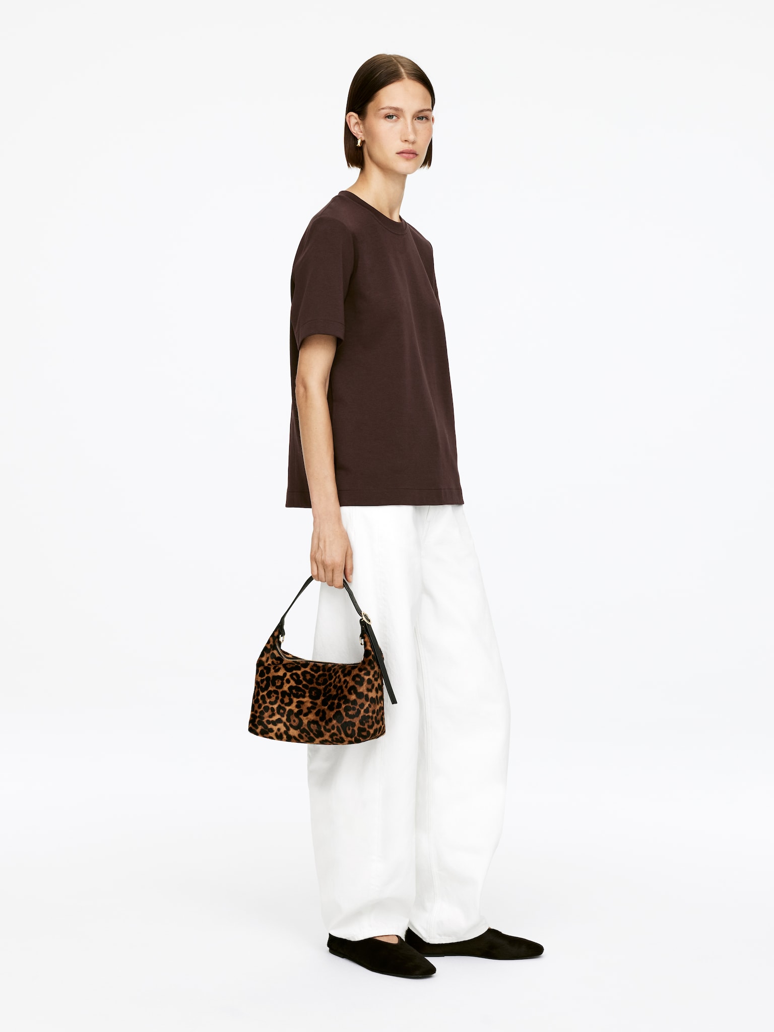 PEARL Heavyweight T-Shirt - Dark Brown/White/Taupe/Grey Melange/Black/Dark Blue - 4