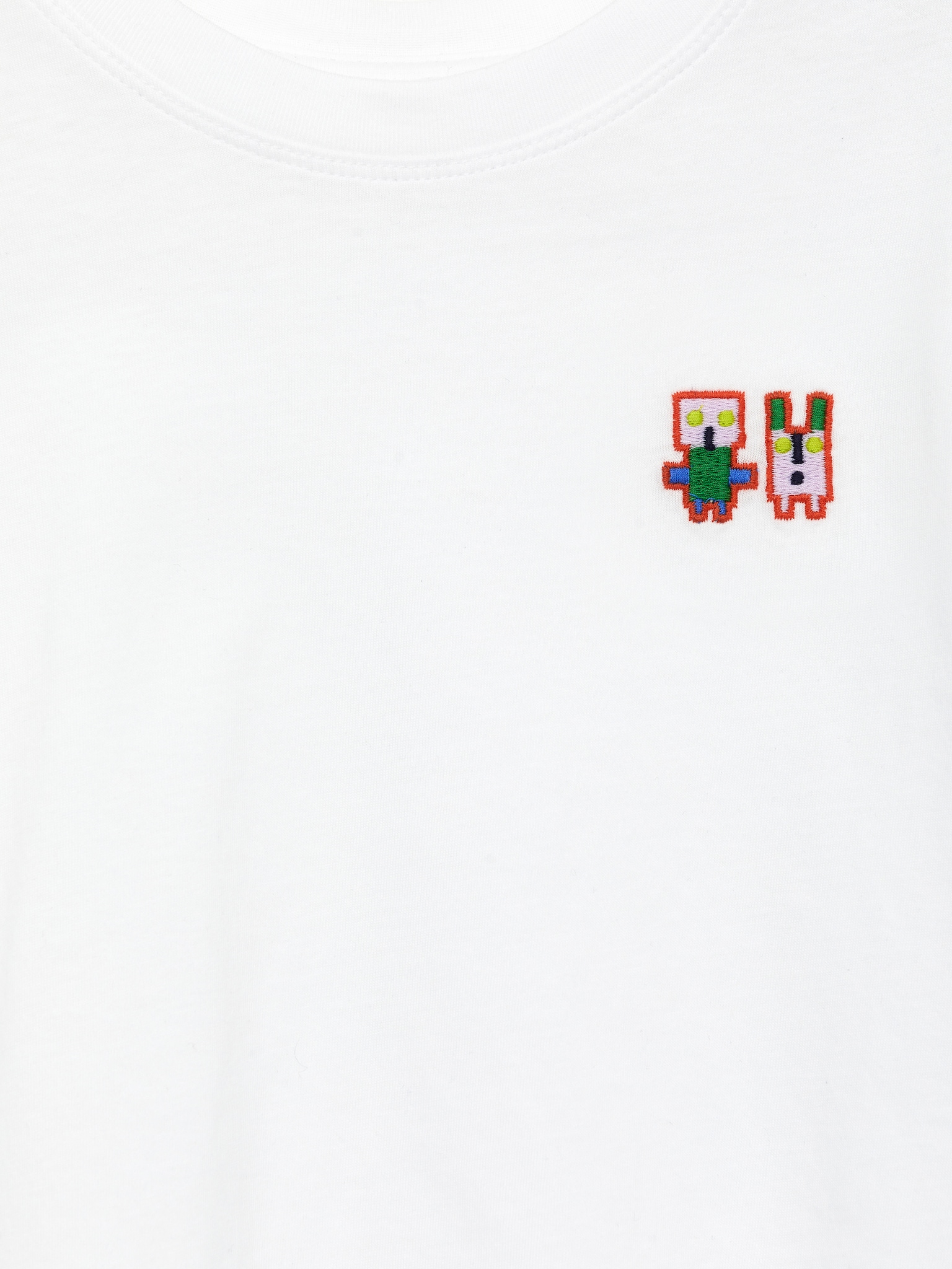 Camiseta de corte ancho - Blanco - 3