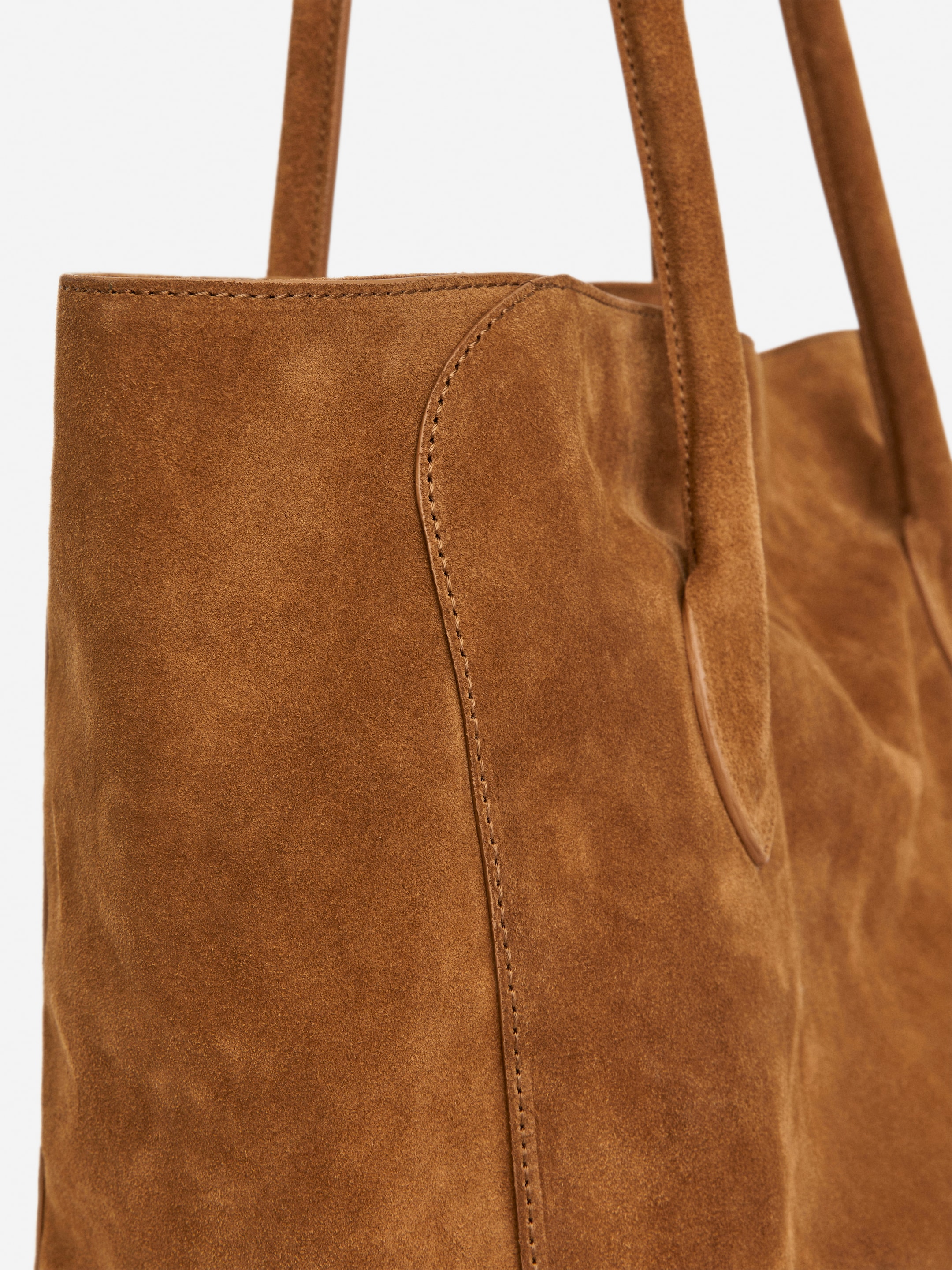 Slouchy Split Suede Tote - Brown - Women - StillMedia/DescriptiveDetail - 1