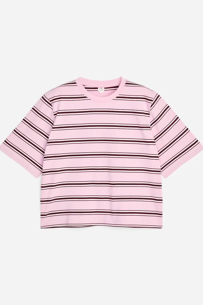 Signature Boxy T-Shirt - Pink/Striped/Black/Washed Pink/White/Light Blue/Pink/White/Brown - 1