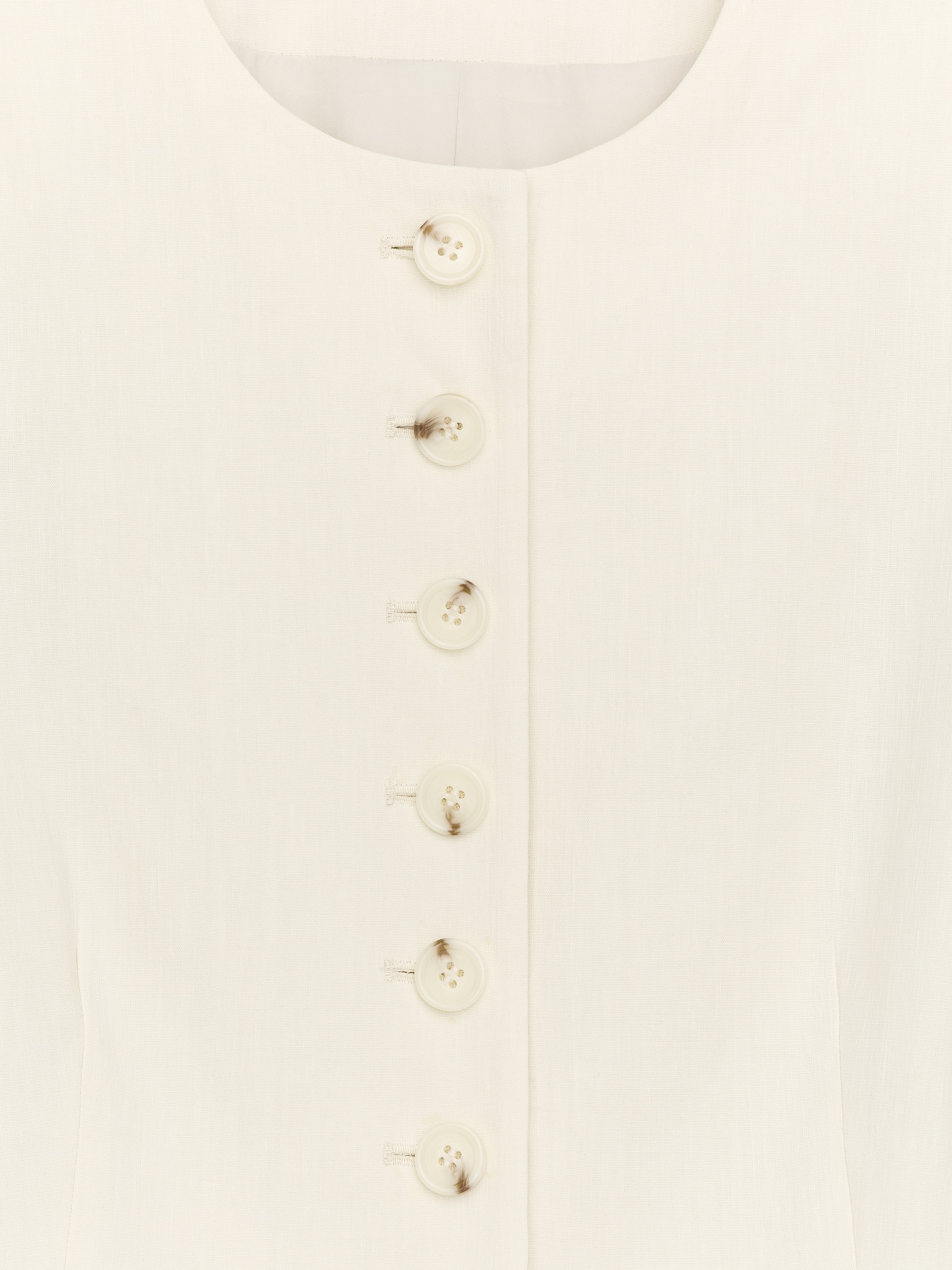 Linen-Blend Blazer - Off White - Slim fit - Women - StillMedia/DescriptiveDetail - 2