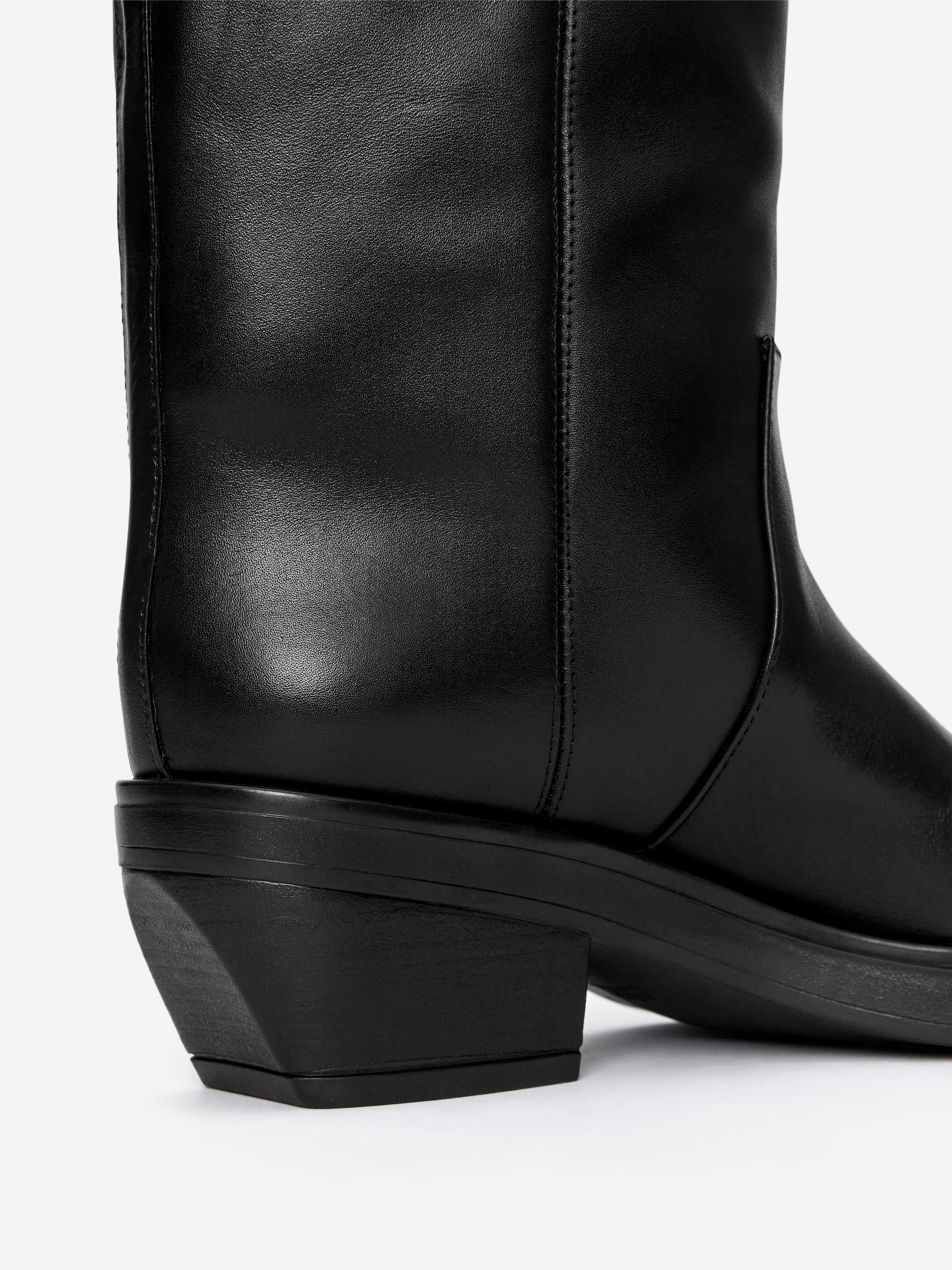 Overknee-Stiefel aus Leder - Schwarz - Damen - StillMedia/DescriptiveDetail - 5