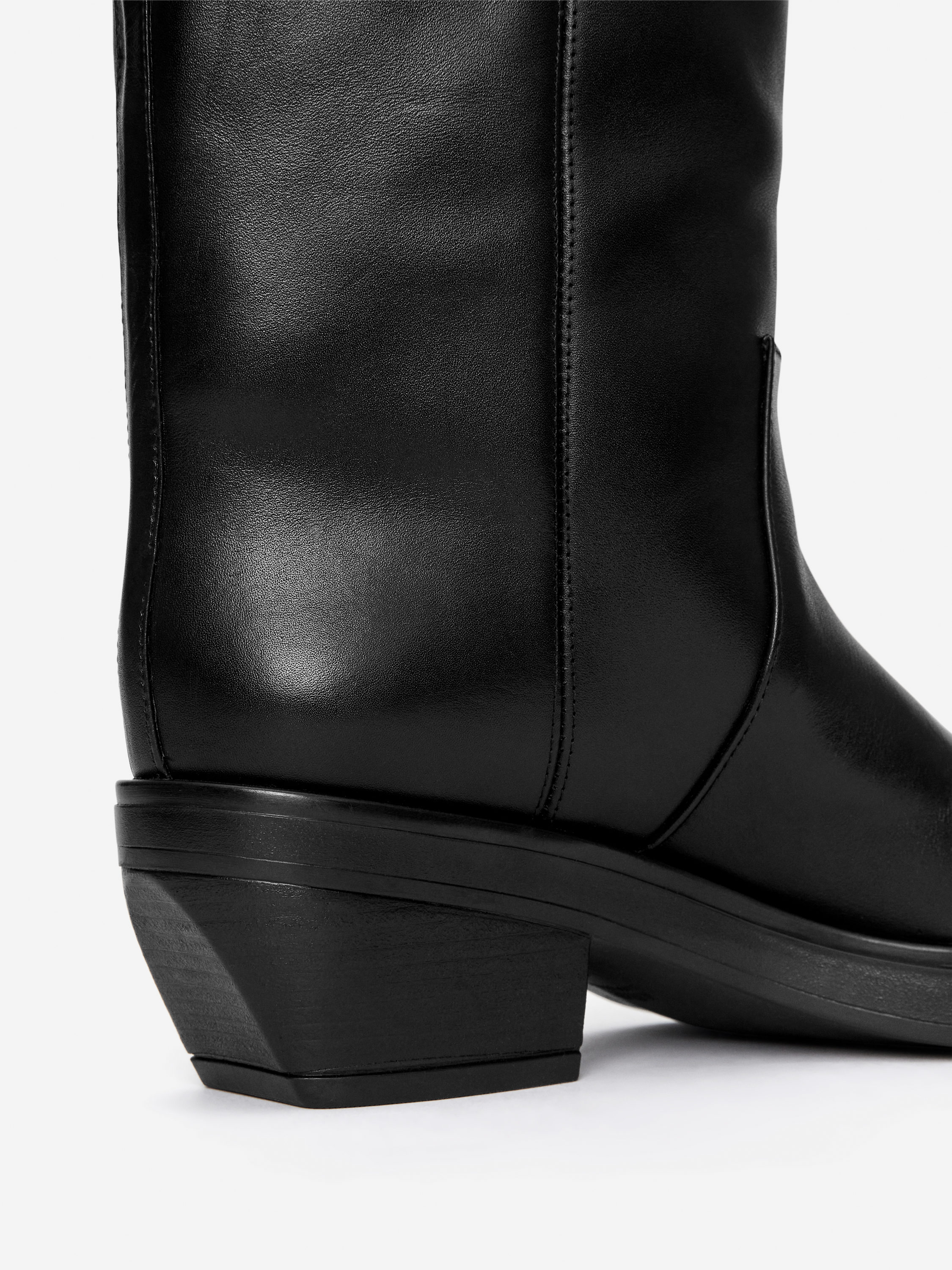Over-The-Knee Leather Boots - Black - Women - StillMedia/DescriptiveDetail - 5