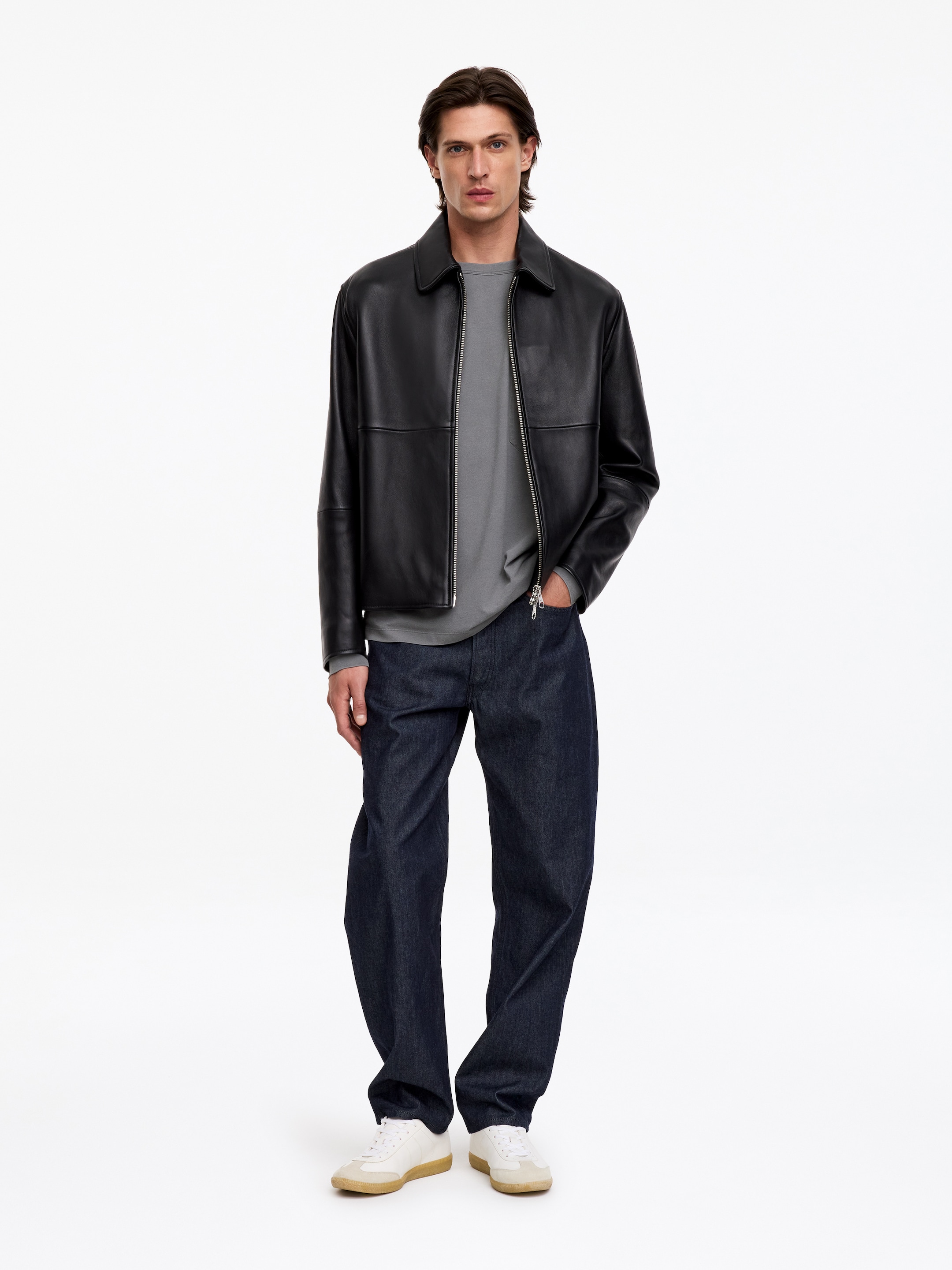 Relaxed Long-Sleeve T-Shirt - Grey - Relaxed fit - Men - StillMedia/Lookbook - 5