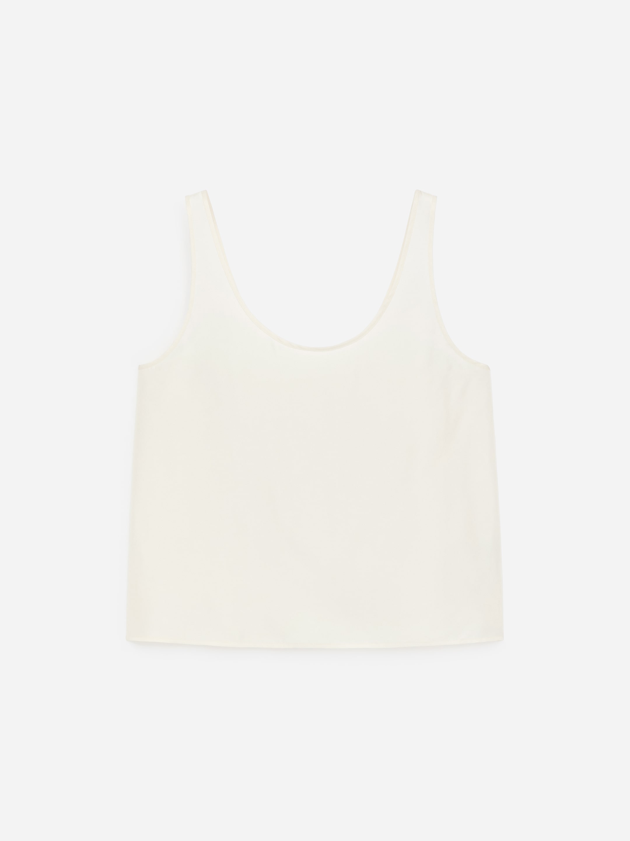 Silk Tank Top - Off White - Regular fit - Women - StillMedia/DescriptiveStillLife - 1