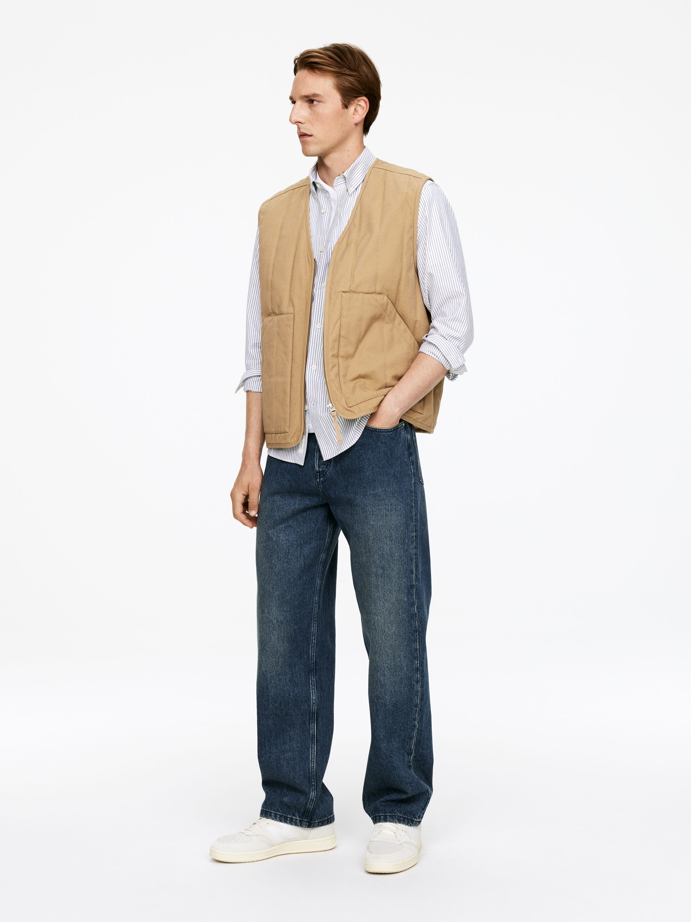 MIST Wide Jeans - Mid Blue - Loose fit - Men - StillMedia/Lookbook - 5