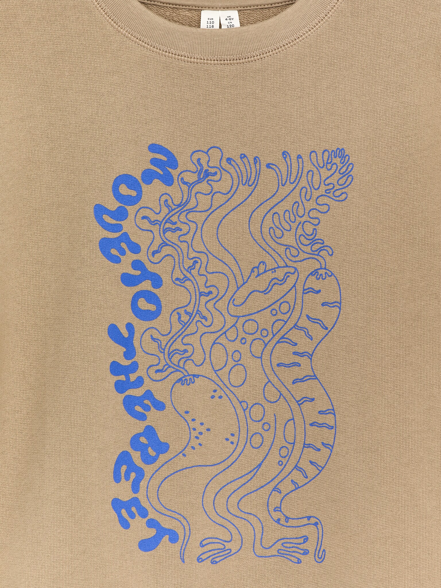 Relaxed Sweatshirt - Beige/blauw/Roze/vogels/Grijs/luipaardprint/Donkerblauw - 2