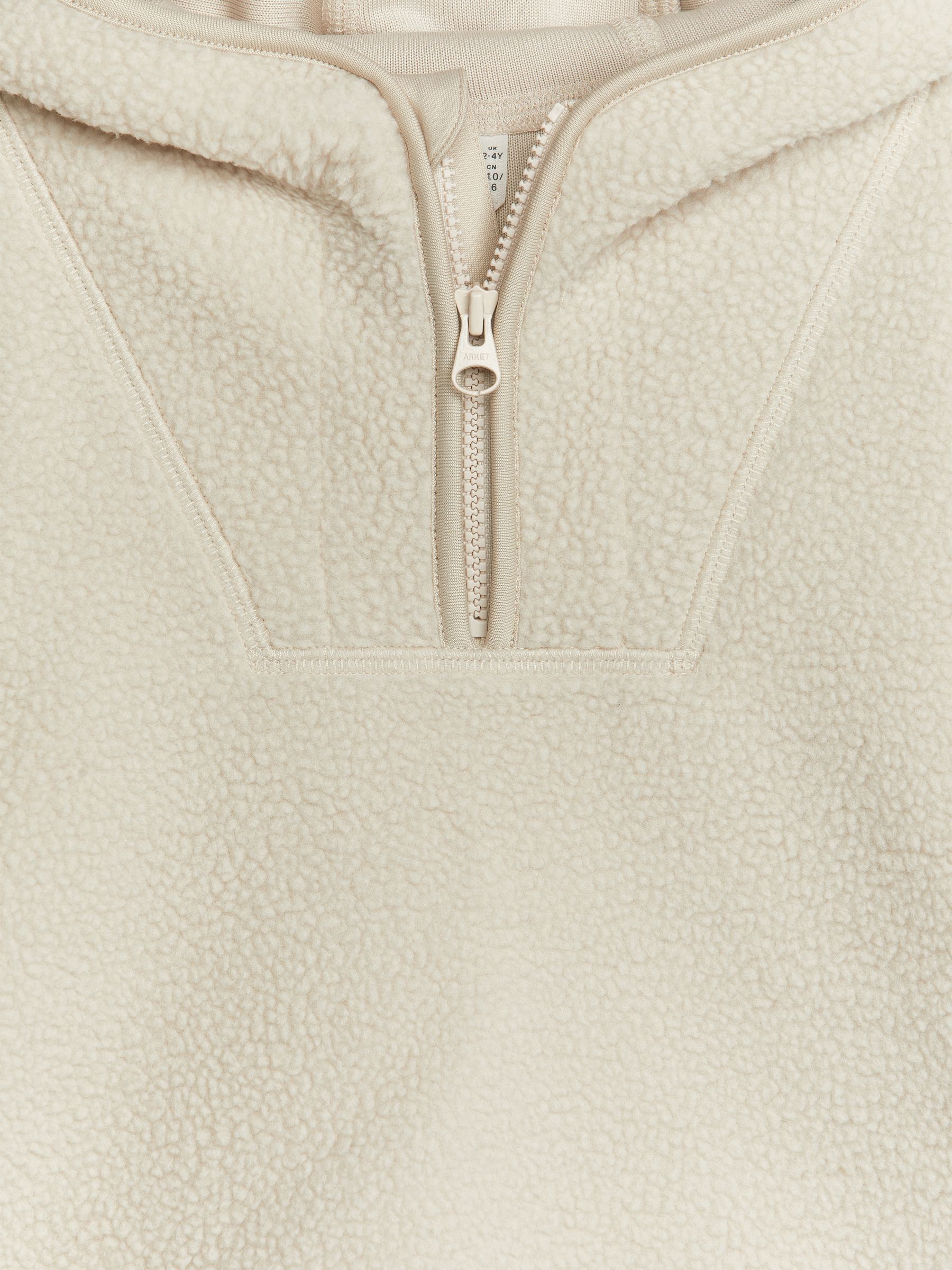 Fleece-Hoodie mit kurzem Reißverschluss - Hellbeige - Oversize - Kinder - StillMedia/DescriptiveDetail - 2