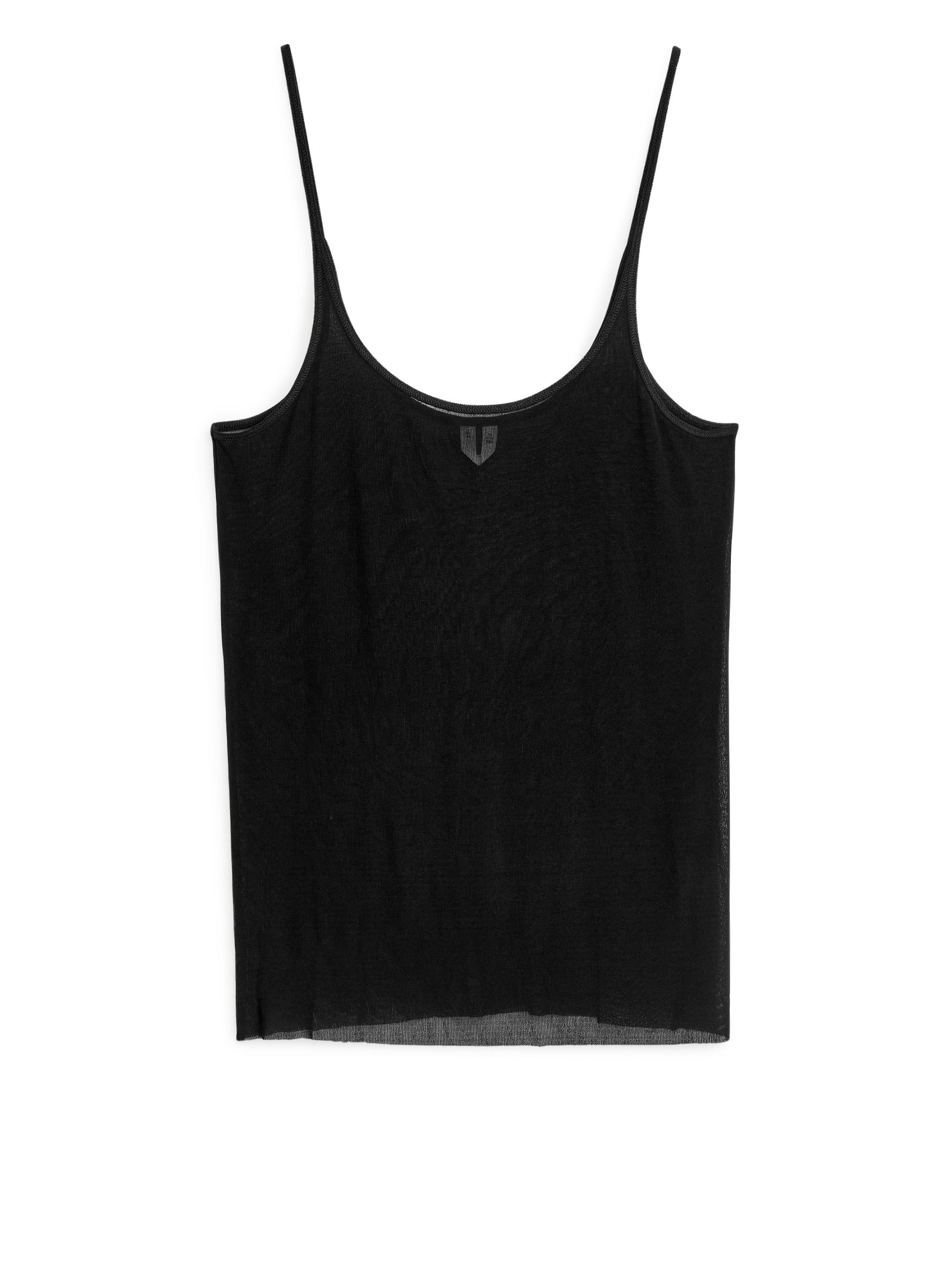 Canotta in seta – Nero – Women – ARKET IT