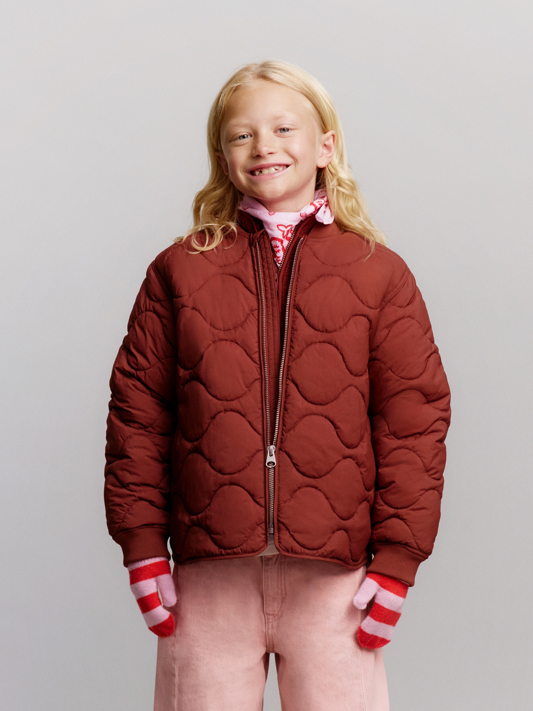 Quilted Lightweight Jacket - Rust - Regular fit - children - StillMedia/Environmental - 1