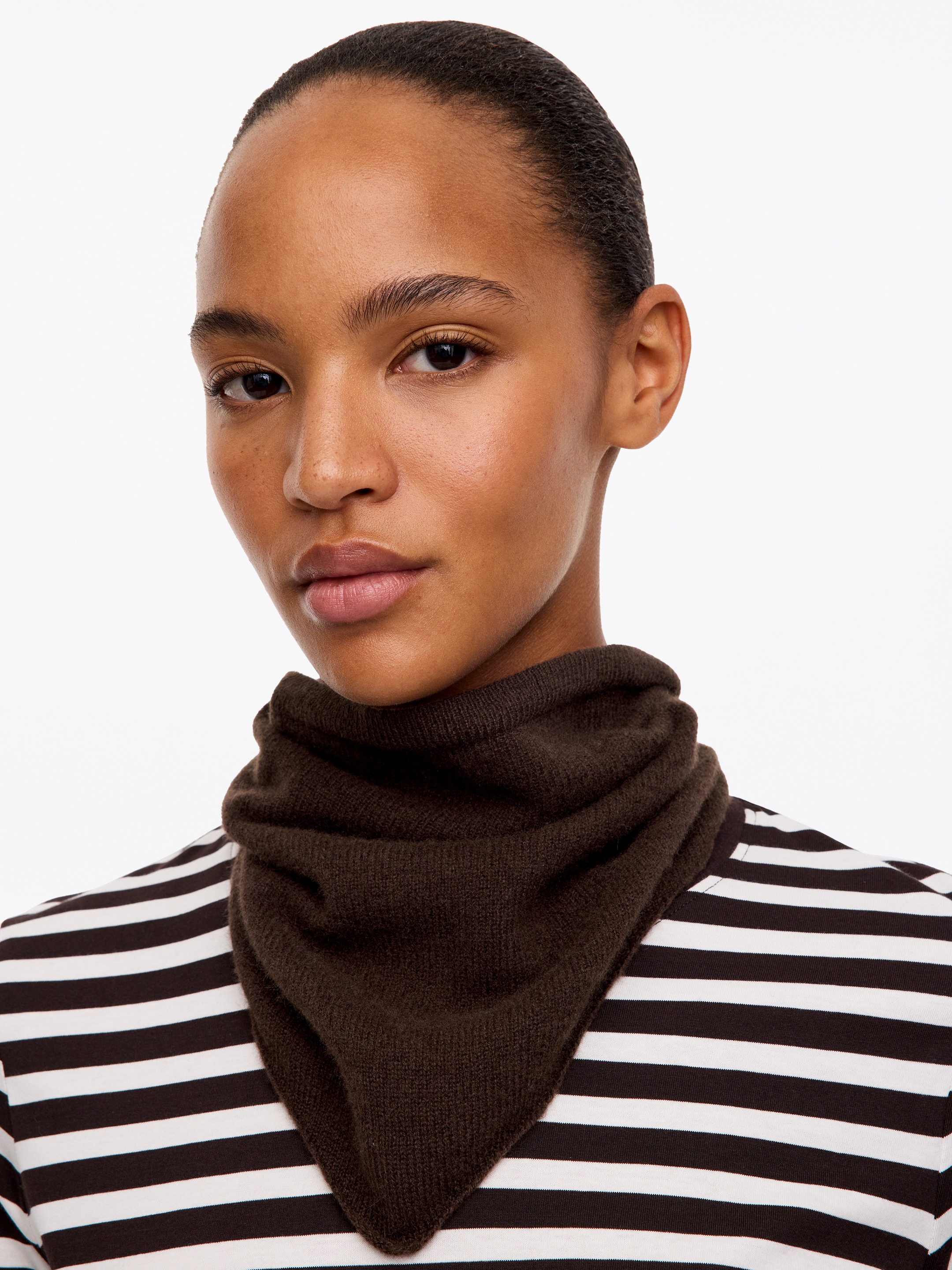 Cashmere Scarf-Brown-20337