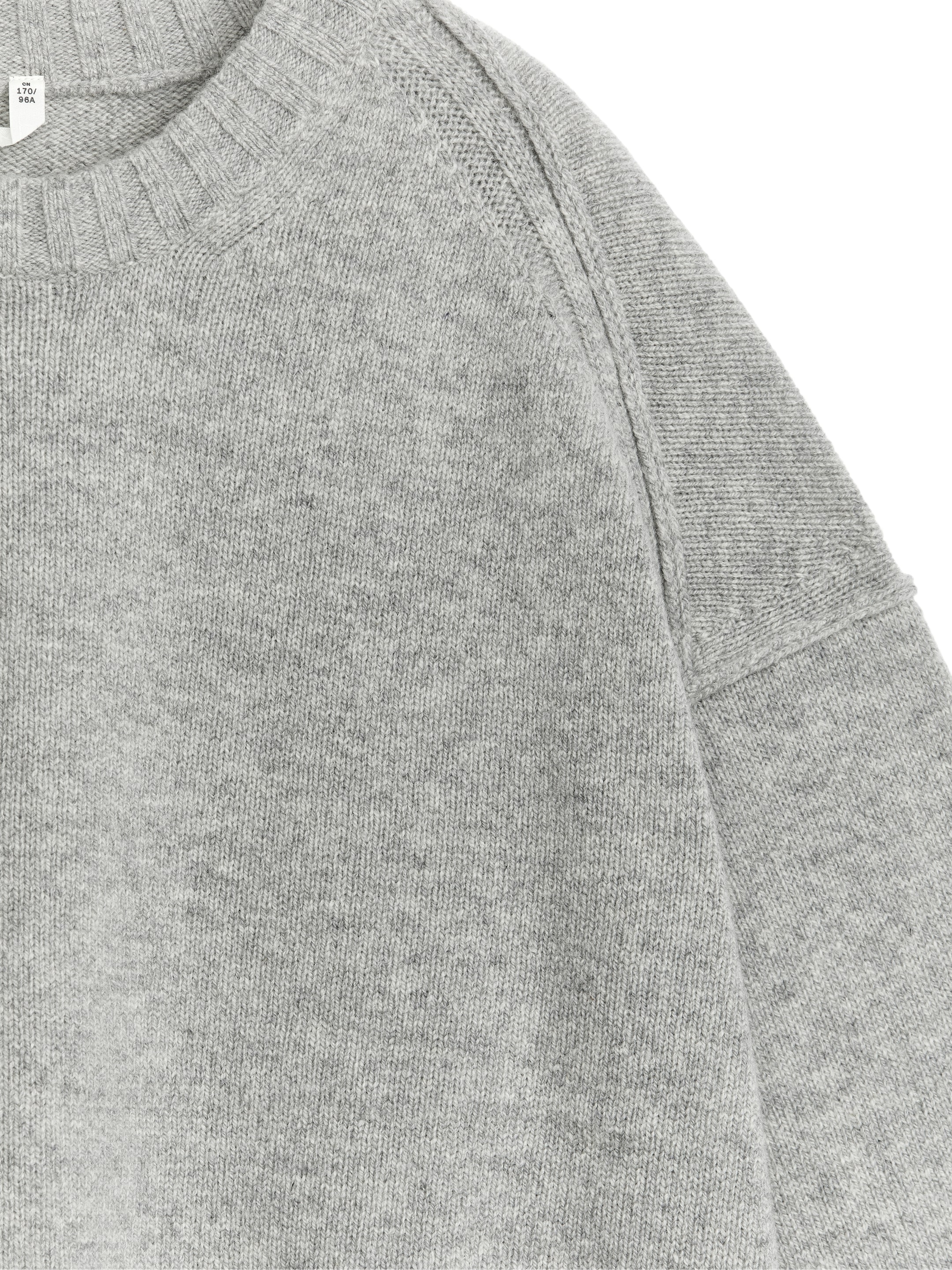 Pull en laine oversize - Gris chiné - Relaxed fit - Femme - StillMedia/DescriptiveDetail - 1