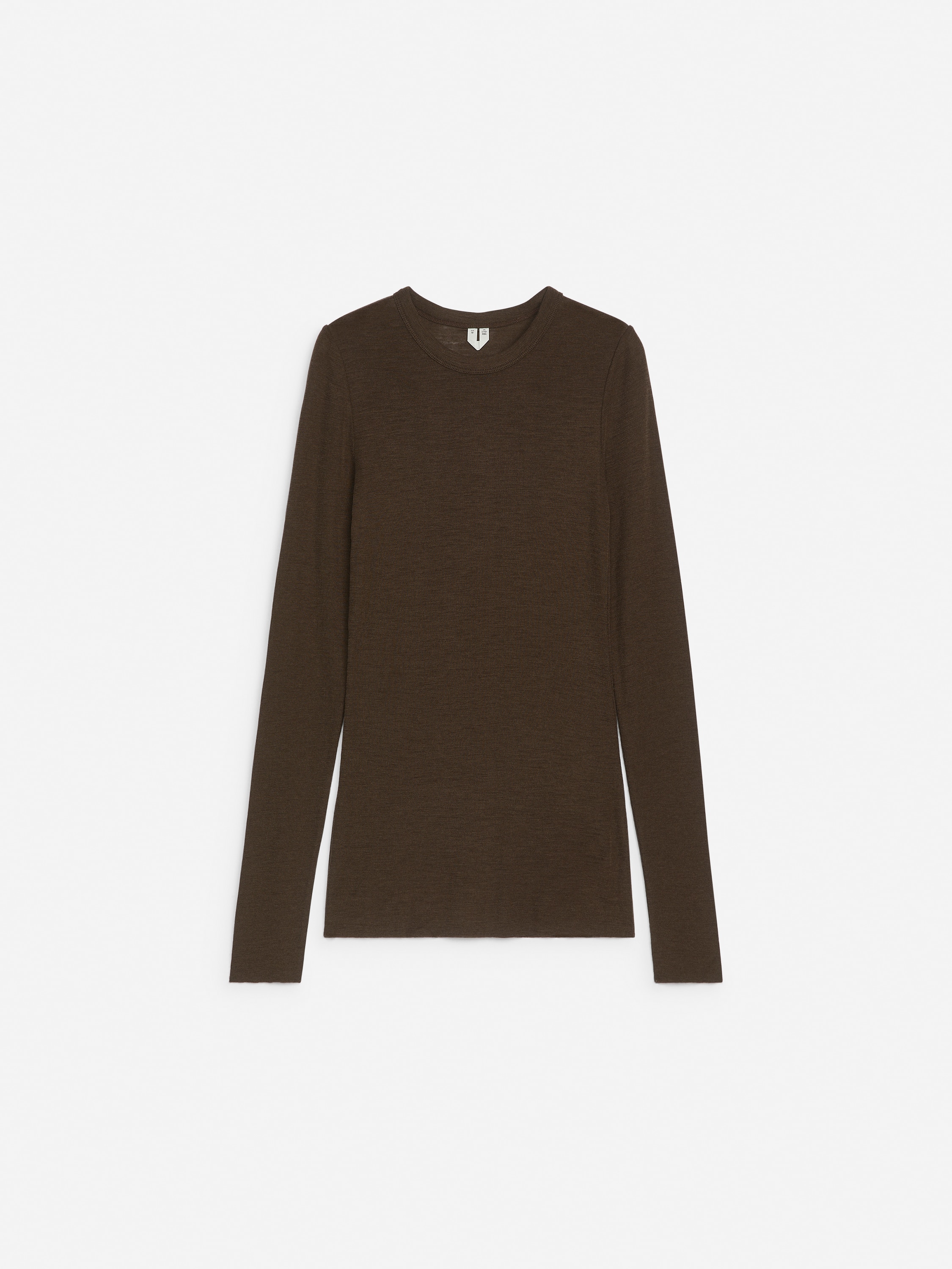 Hosszú ujjú merinó felső - Sötétbarna/Sötétszürke melange/Fekete/Piros/Sötétmustár