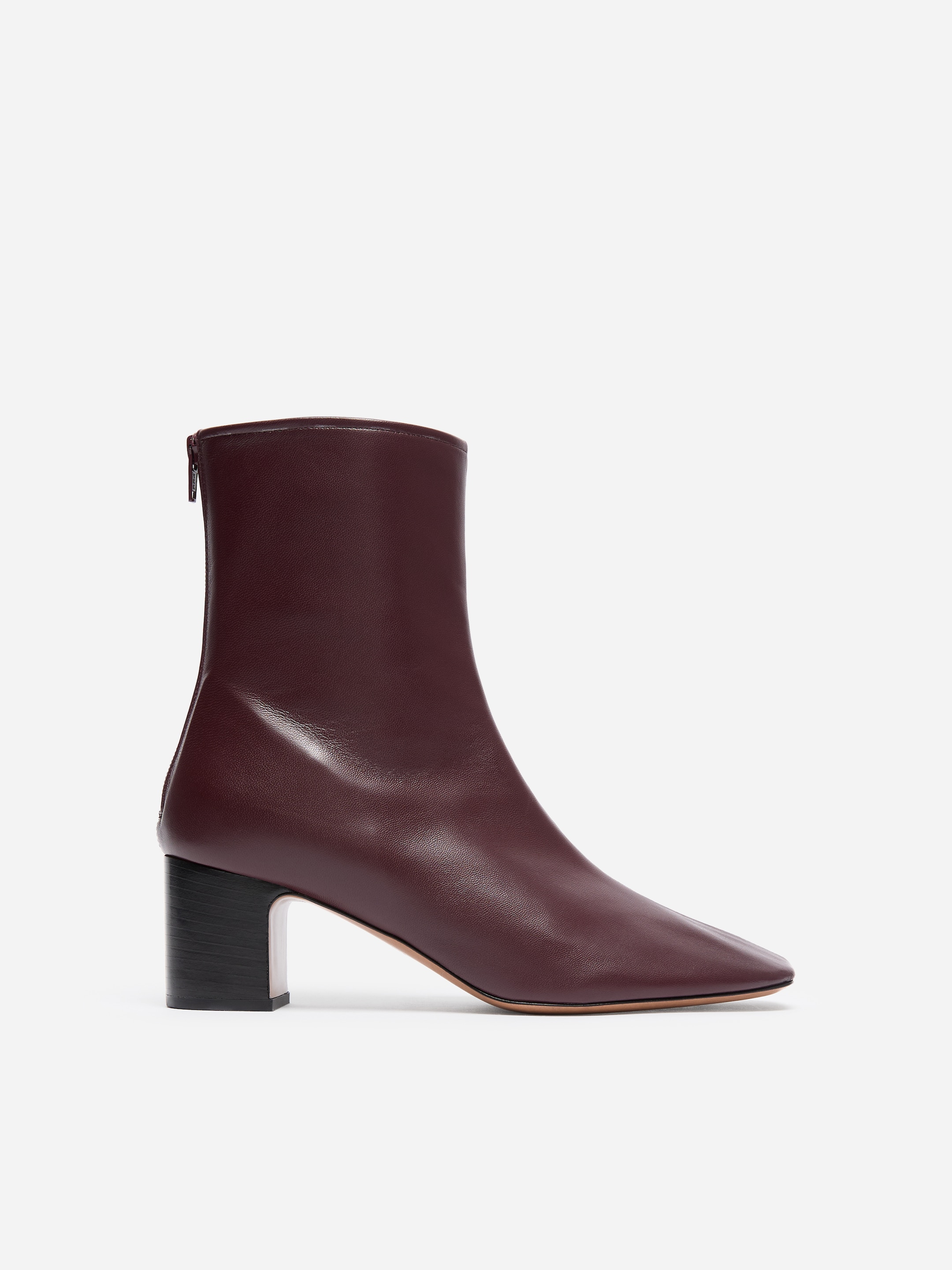 Botines de piel tipo calcetín-Red-20164