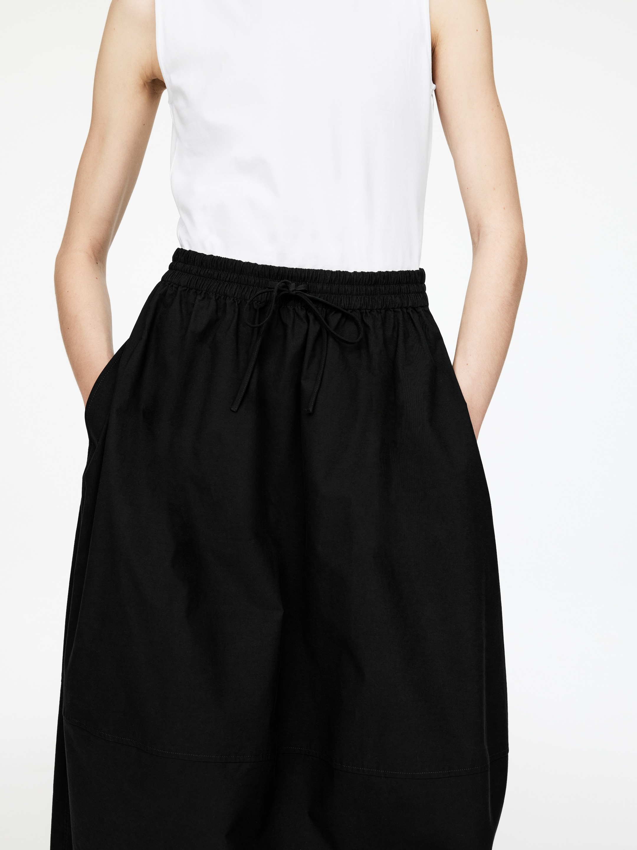 Zobacz większy obraz: Bawełniana spódnica midi - Czarny - ONA | H&M PL 2