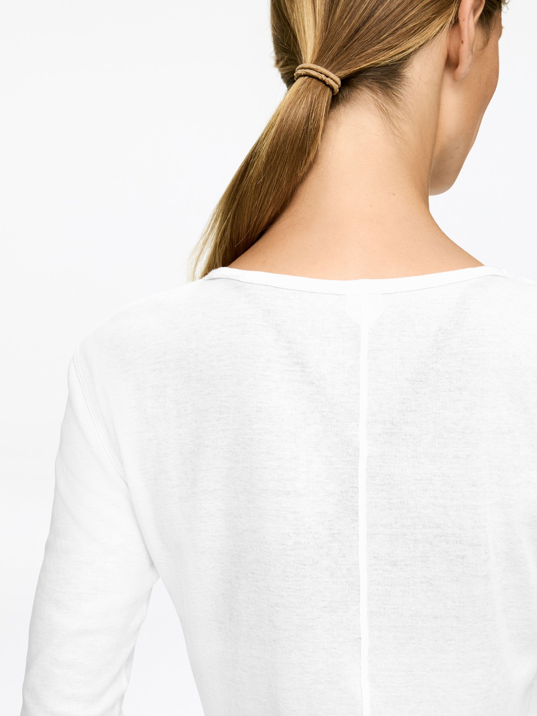 Top de algodón transparente - Blanco - Corte ajustado - Women - StillMedia/Lookbook - 5