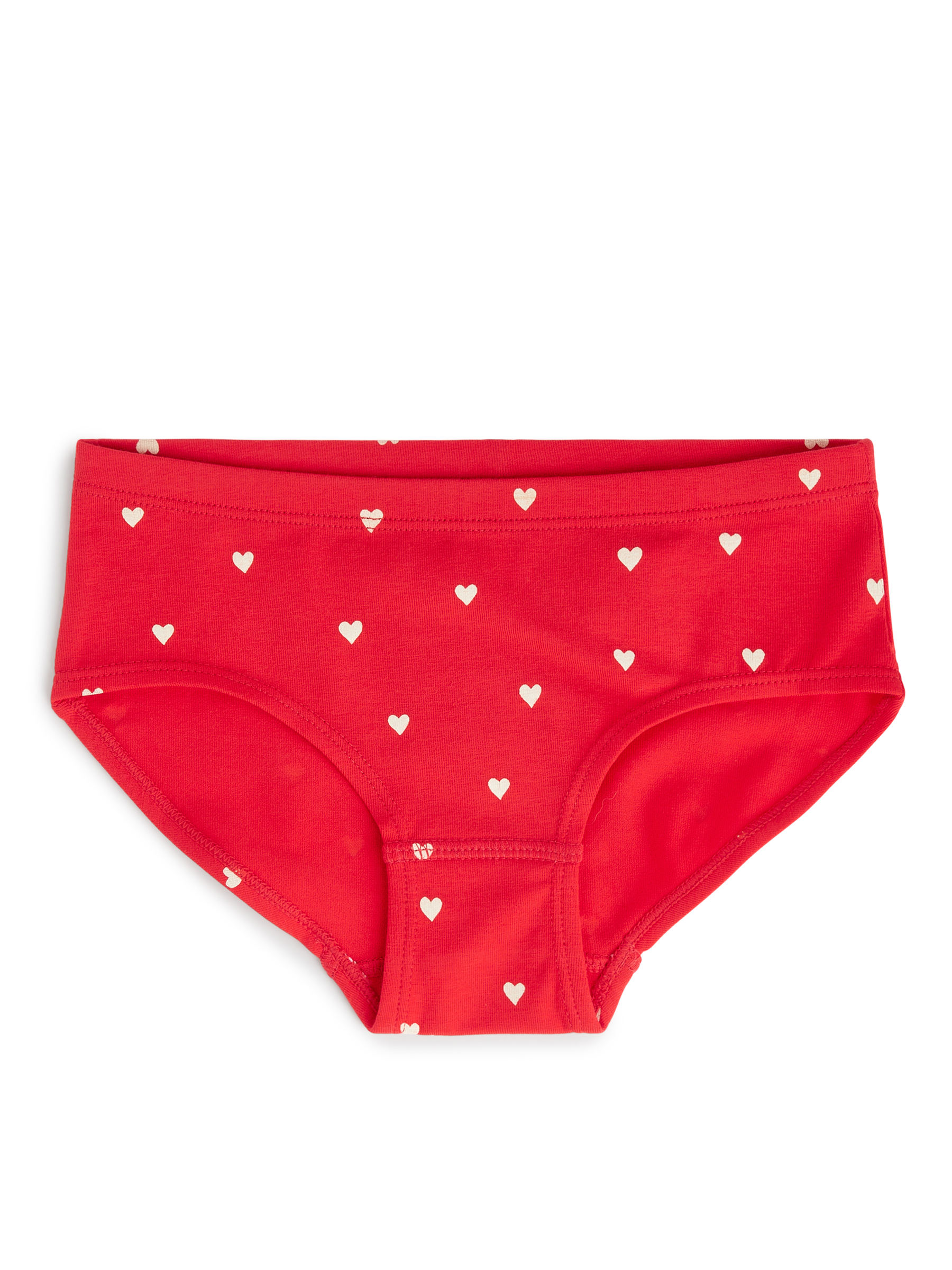 Slips aus Baumwolljersey, 3er-Set - Rot/Cremeweiß - Regular Fit - Kinder - StillMedia/DescriptiveStillLife - 1