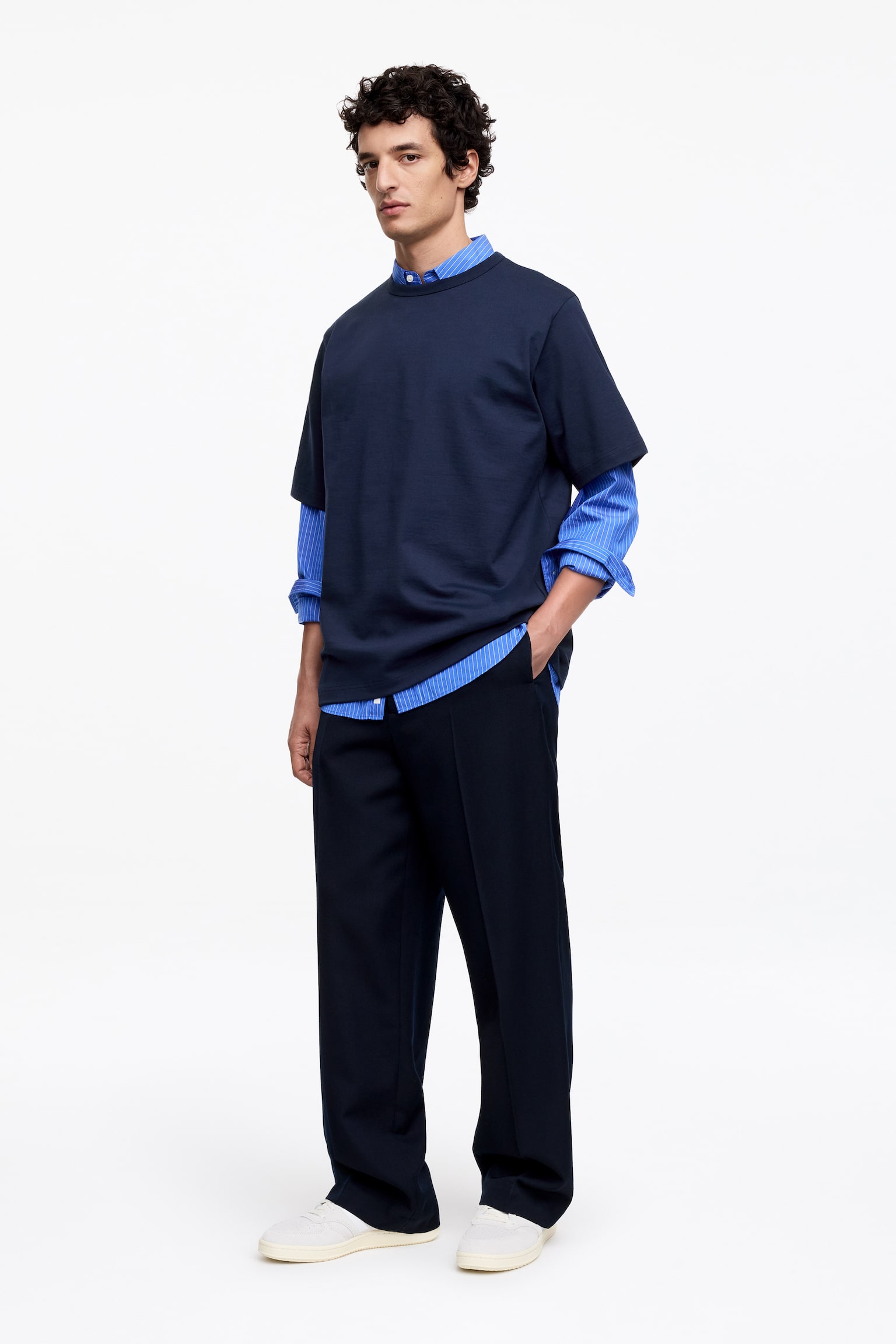 270 GSM Oversized T-Shirt - Mörkblå/Havre/Svart/Grön/Mörklila/Vinröd/Mörkgrön - 5