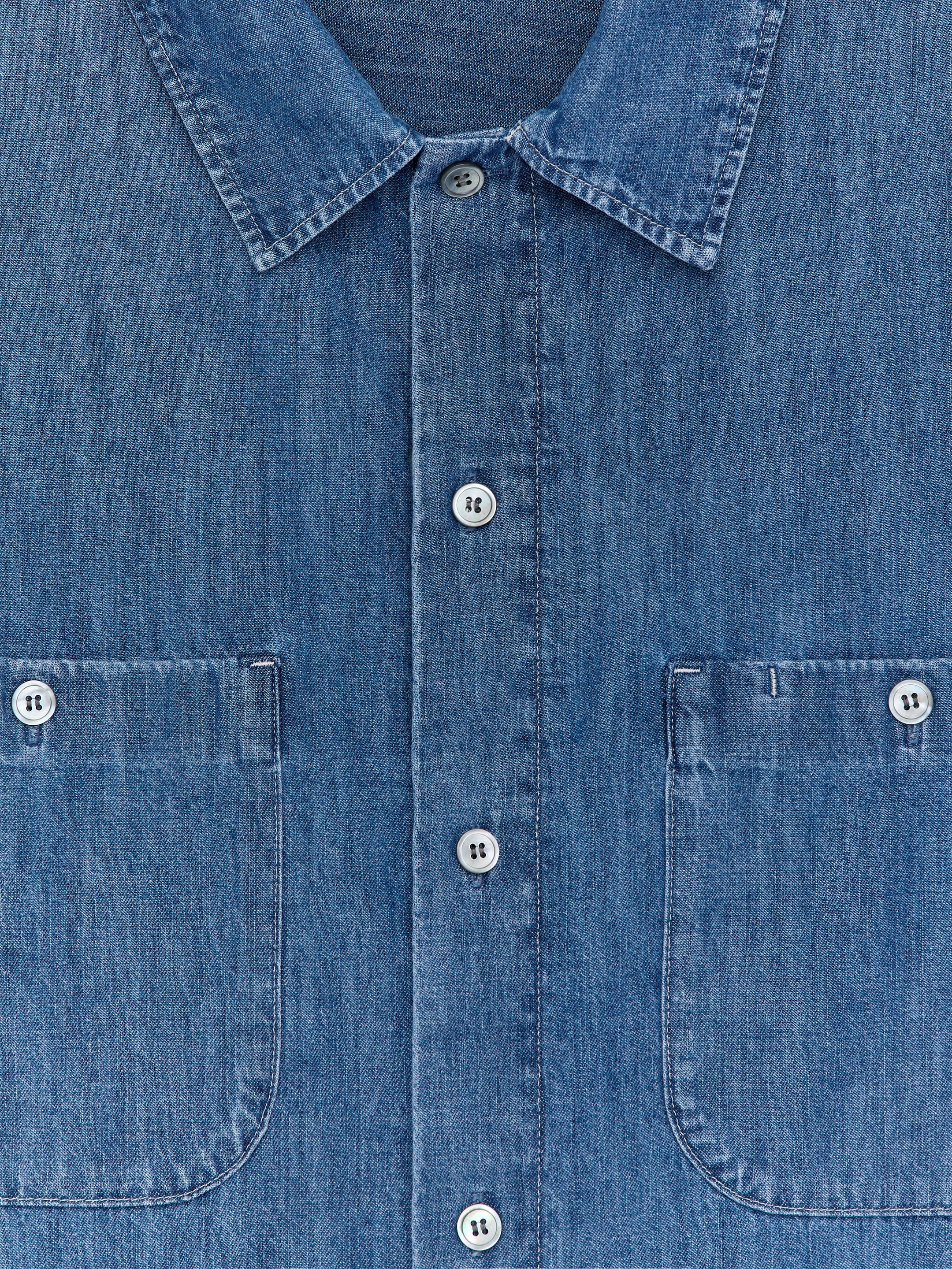 Relaxed Denim Shirt - Blue - Relaxed fit - Men - StillMedia/DescriptiveStillLife - 2