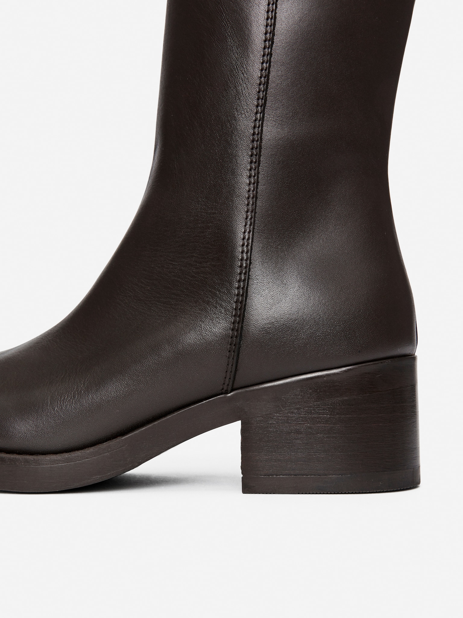 Chunky Ankle Boots - Dark Brown - 8