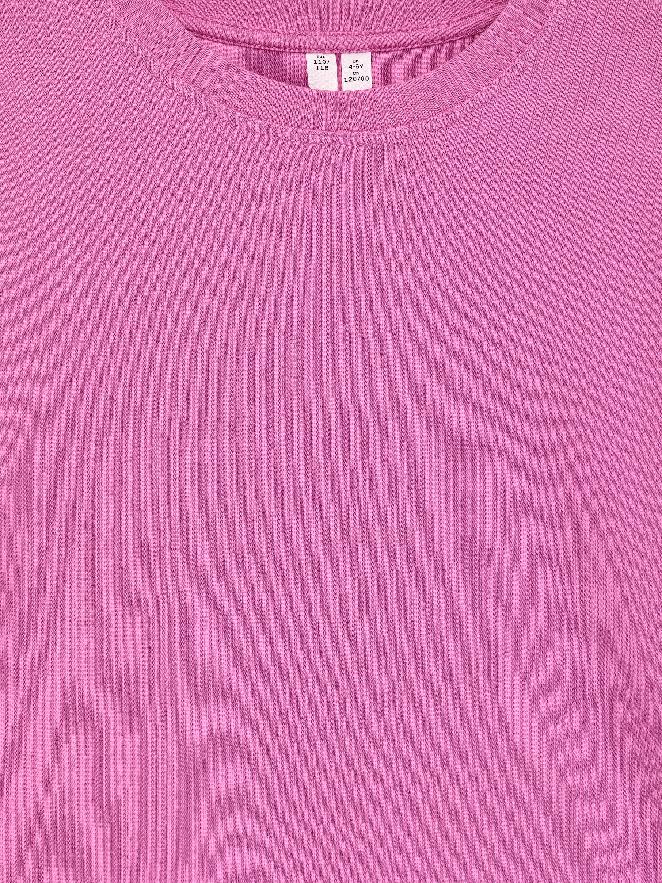 Geripptes Langarmshirt - Rosa - Regular Fit - Kinder - StillMedia/DescriptiveDetail - 1