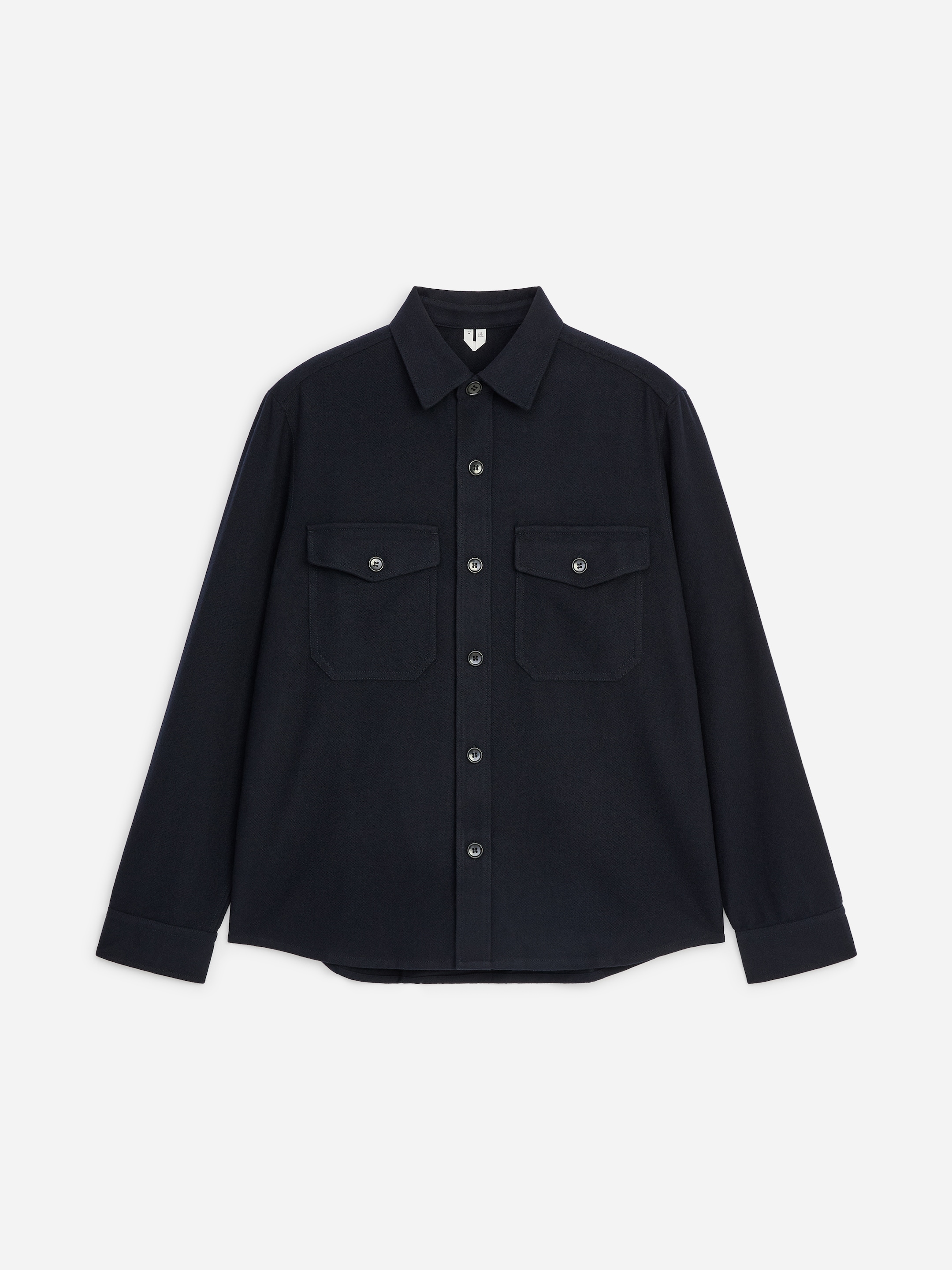 Wool Blend Overshirt - Dark Blue - Regular fit - men - StillMedia/DescriptiveStillLife - 1
