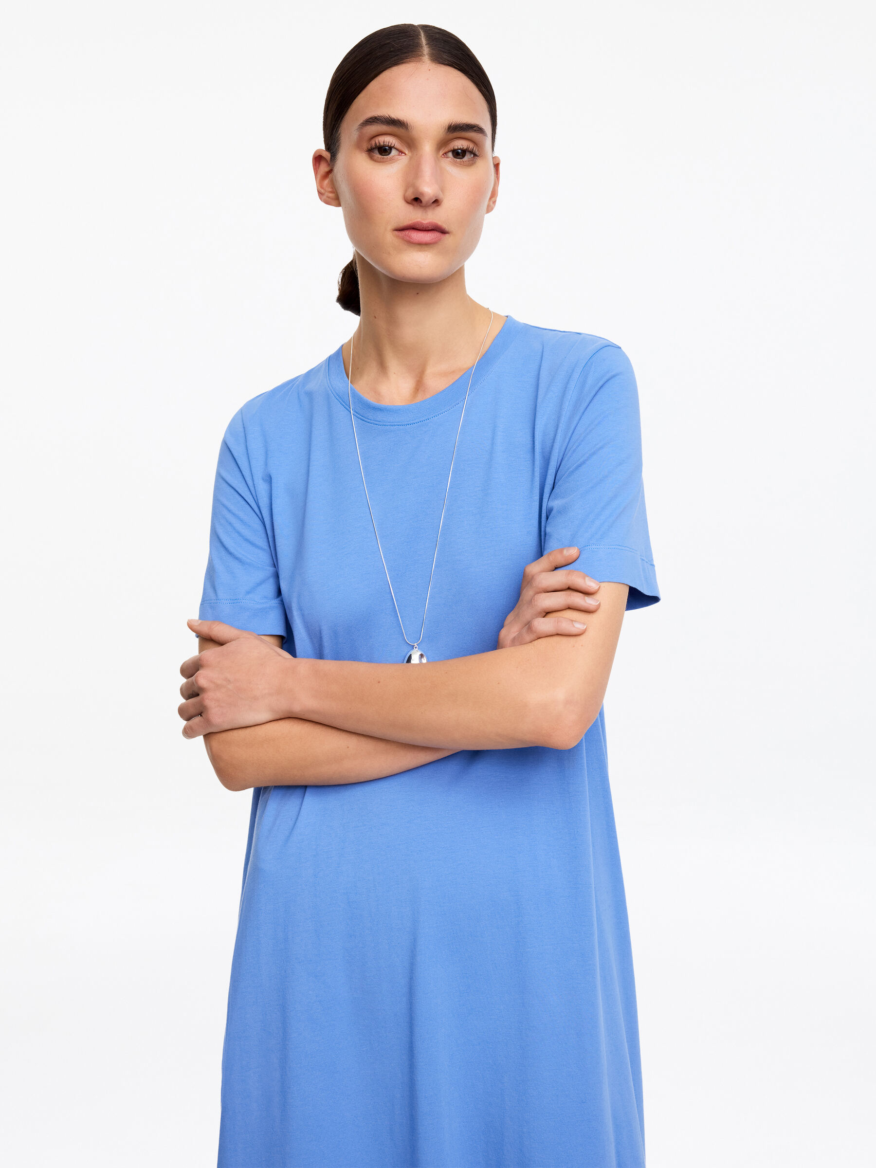 T-Shirt-Maxikleid - Blau - Regular Fit - Damen - StillMedia/Lookbook - 2