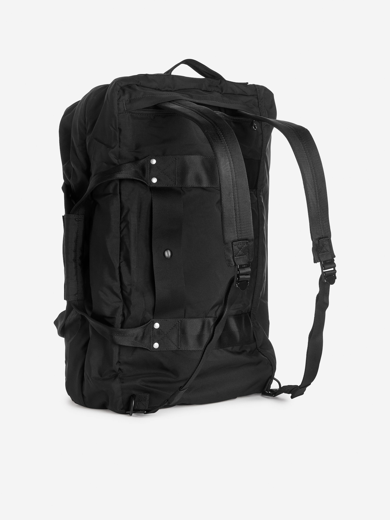 Bolso 72-hour de tela de lana gruesa triple - Negro/Beige oscuro/Verde caqui - 4