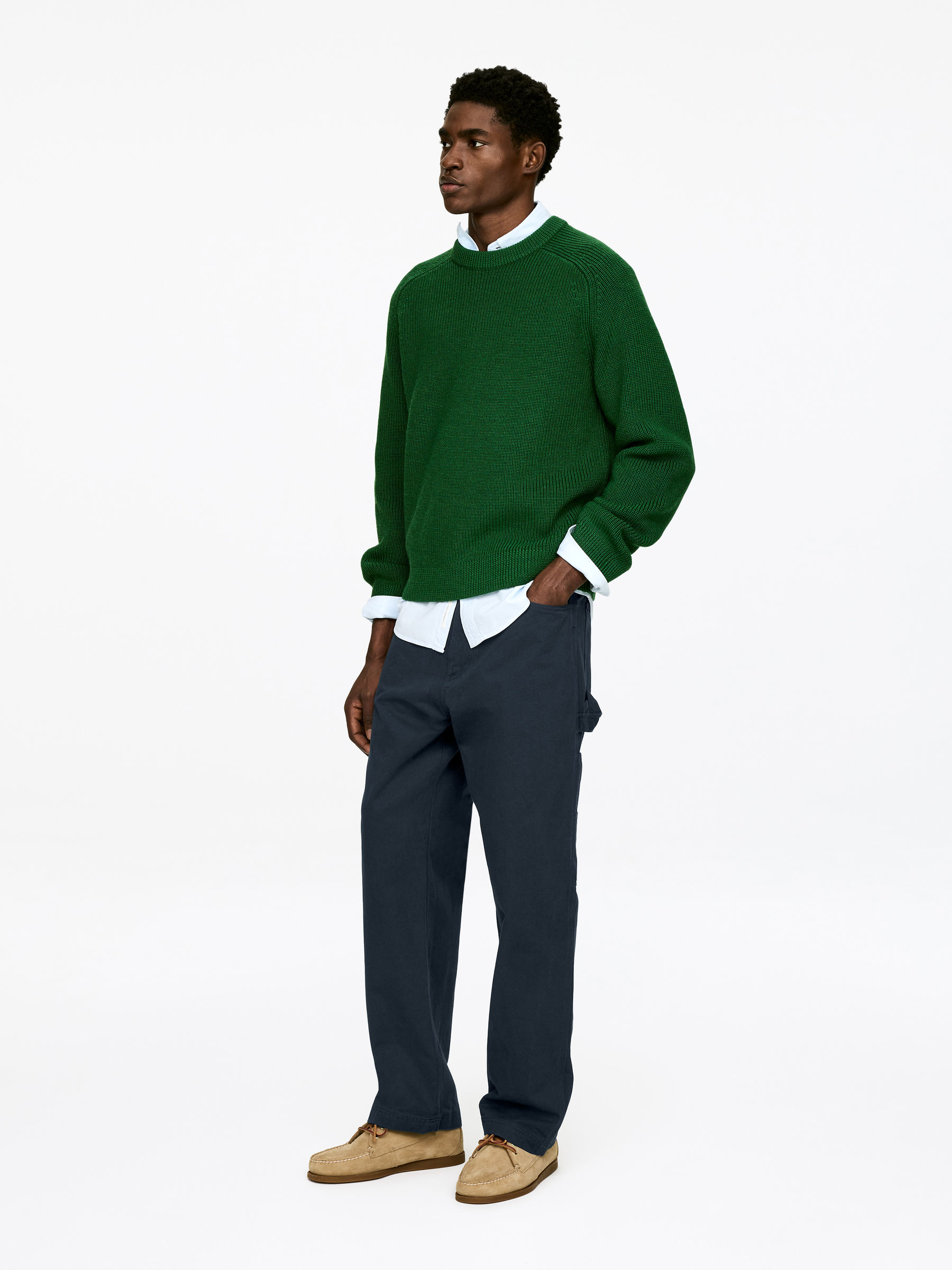 Lockere Canvas-Hose - Dunkelblau - Relaxed Fit - Herren - StillMedia/Lookbook - 4