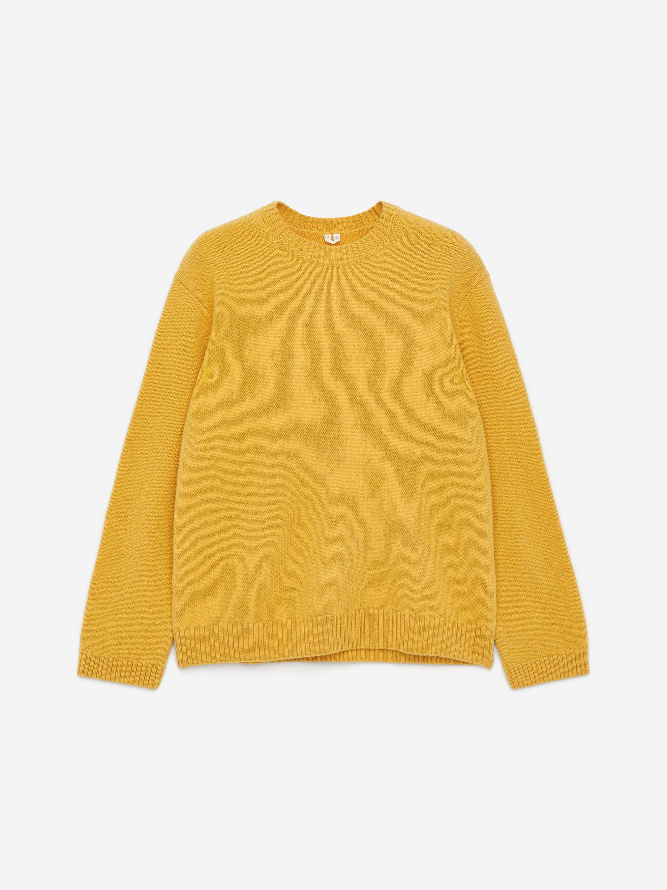 Crew-Neck Wool Jumper - Yellow - Regular fit - Men - StillMedia/DescriptiveStillLife - 2