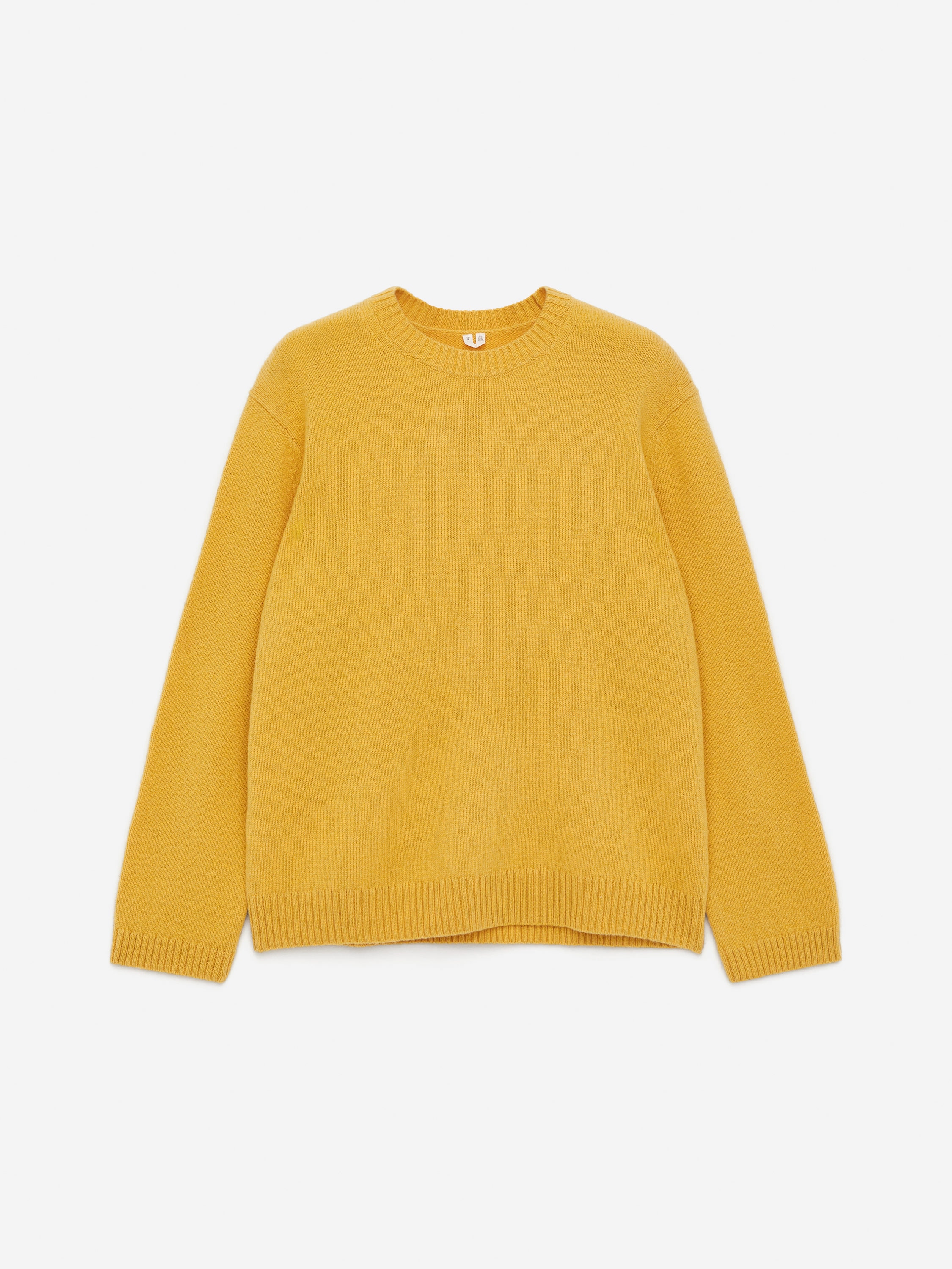 Crew-Neck Wool Jumper-#C8A93F-16943