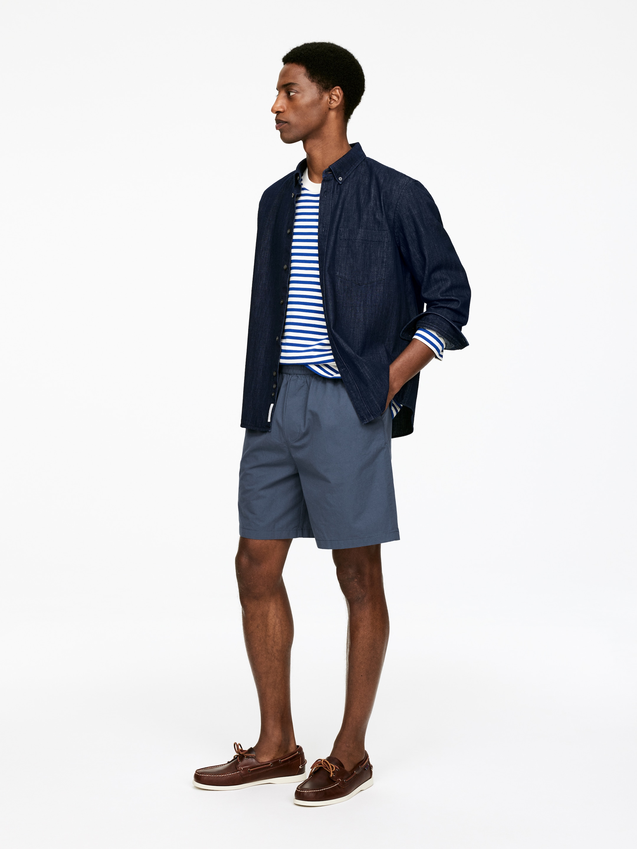 Agrandir l'image: Short en coton - Bleu foncé - HOMME | H&M FR 2