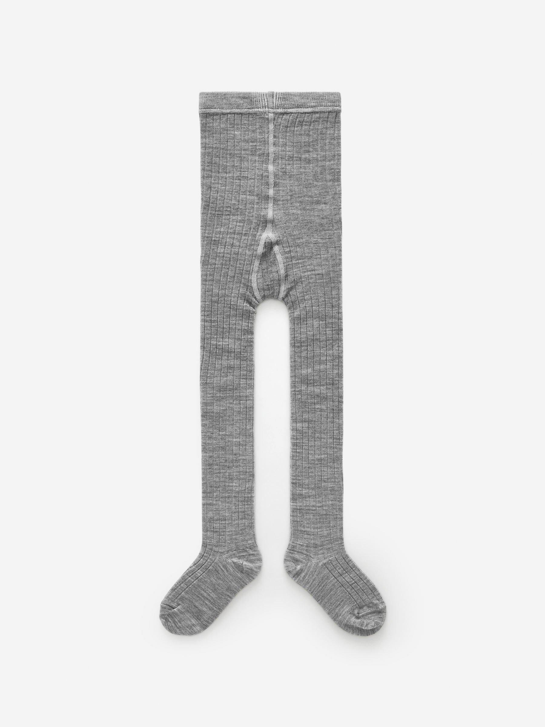 Gerippte Strumpfhose aus Wollmischung - Grau - Kinder - StillMedia/DescriptiveStillLife - 1