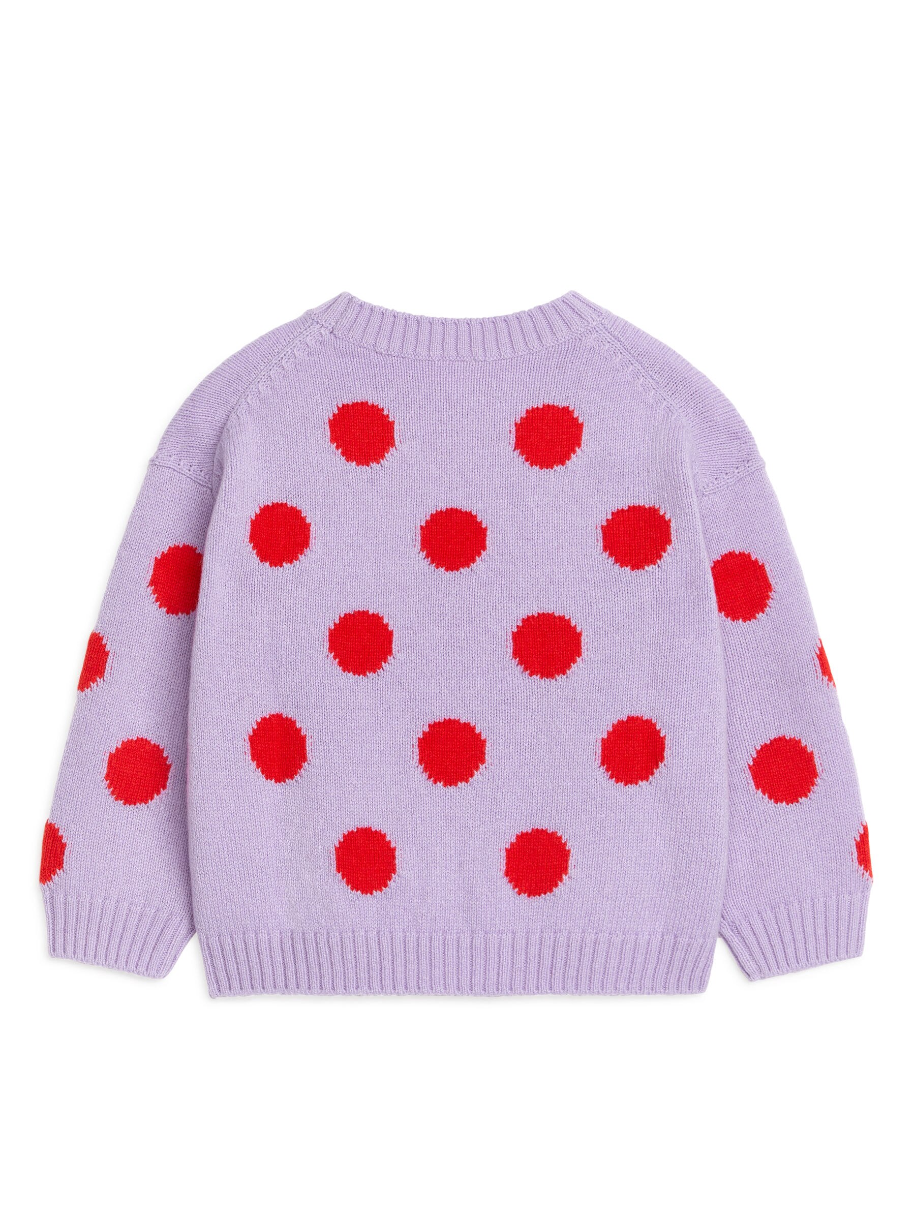 Wełniany sweter - Liliowy/Czerwony - Fason normalny - Children - StillMedia/DescriptiveStillLife - 3