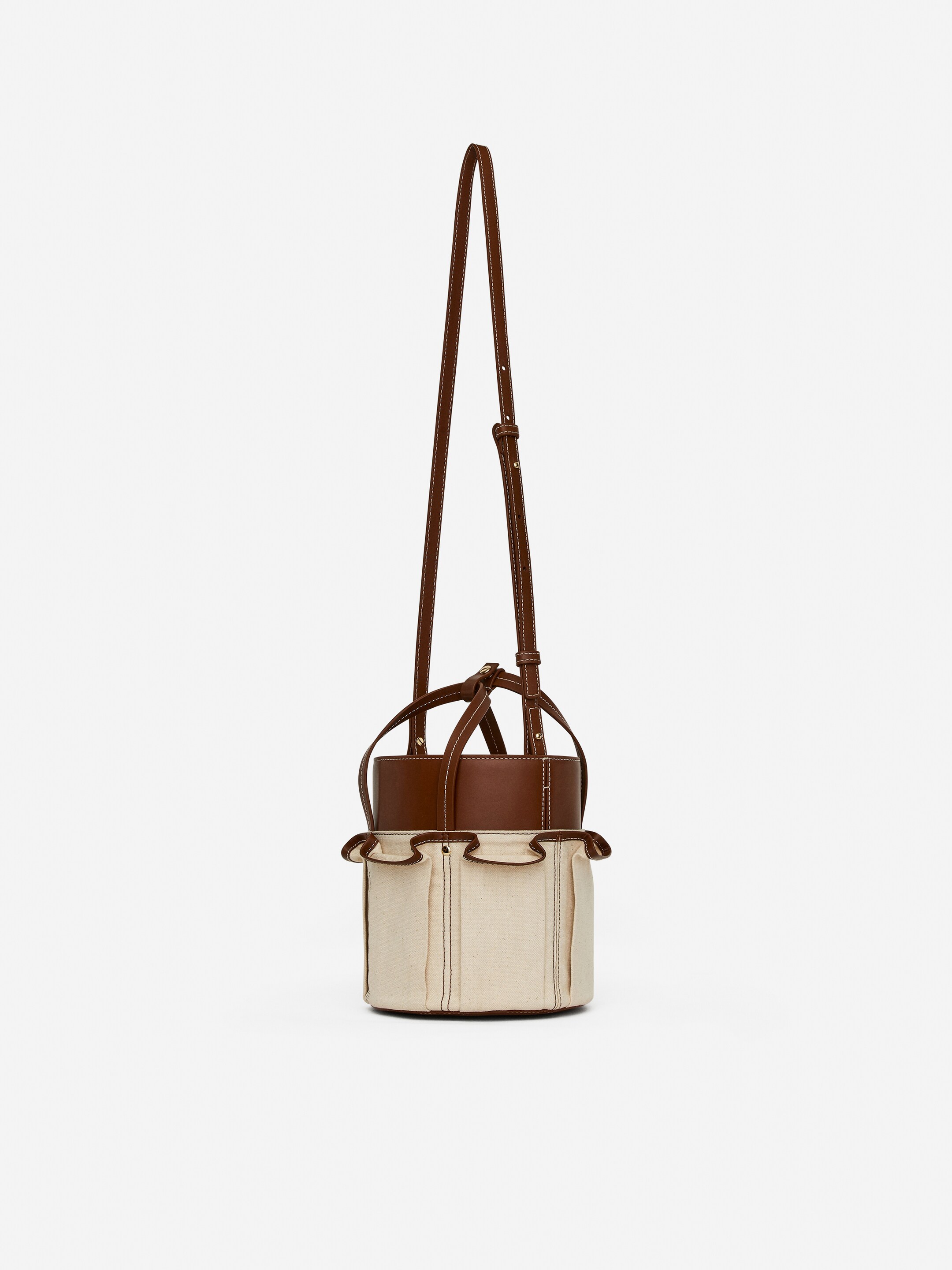 Ver imagen más grande: Bolso cubo dos en uno - Marrón/beige - MUJER | H&M ES 5