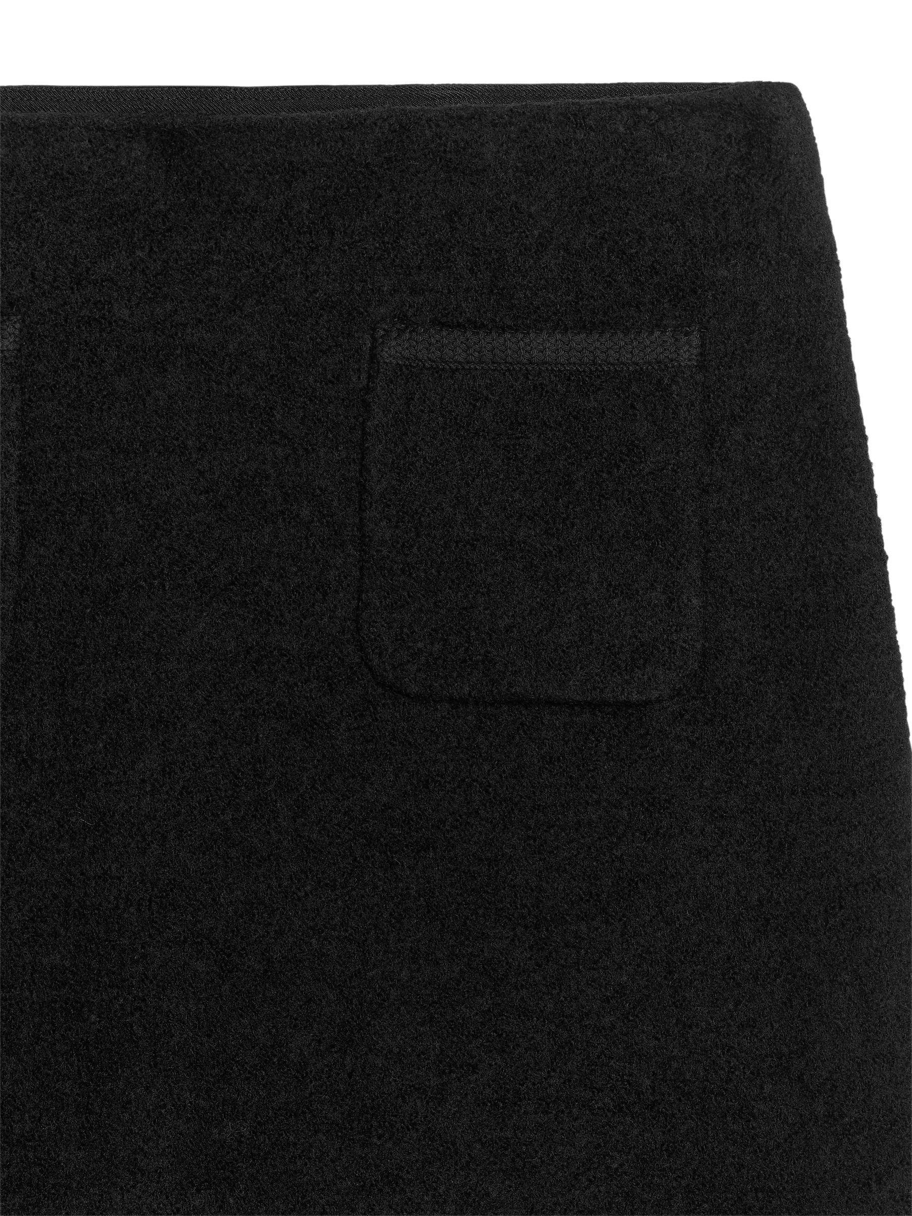 Boiled Wool-Blend Skirt - Black - Regular fit - Women - StillMedia/DescriptiveDetail - 1