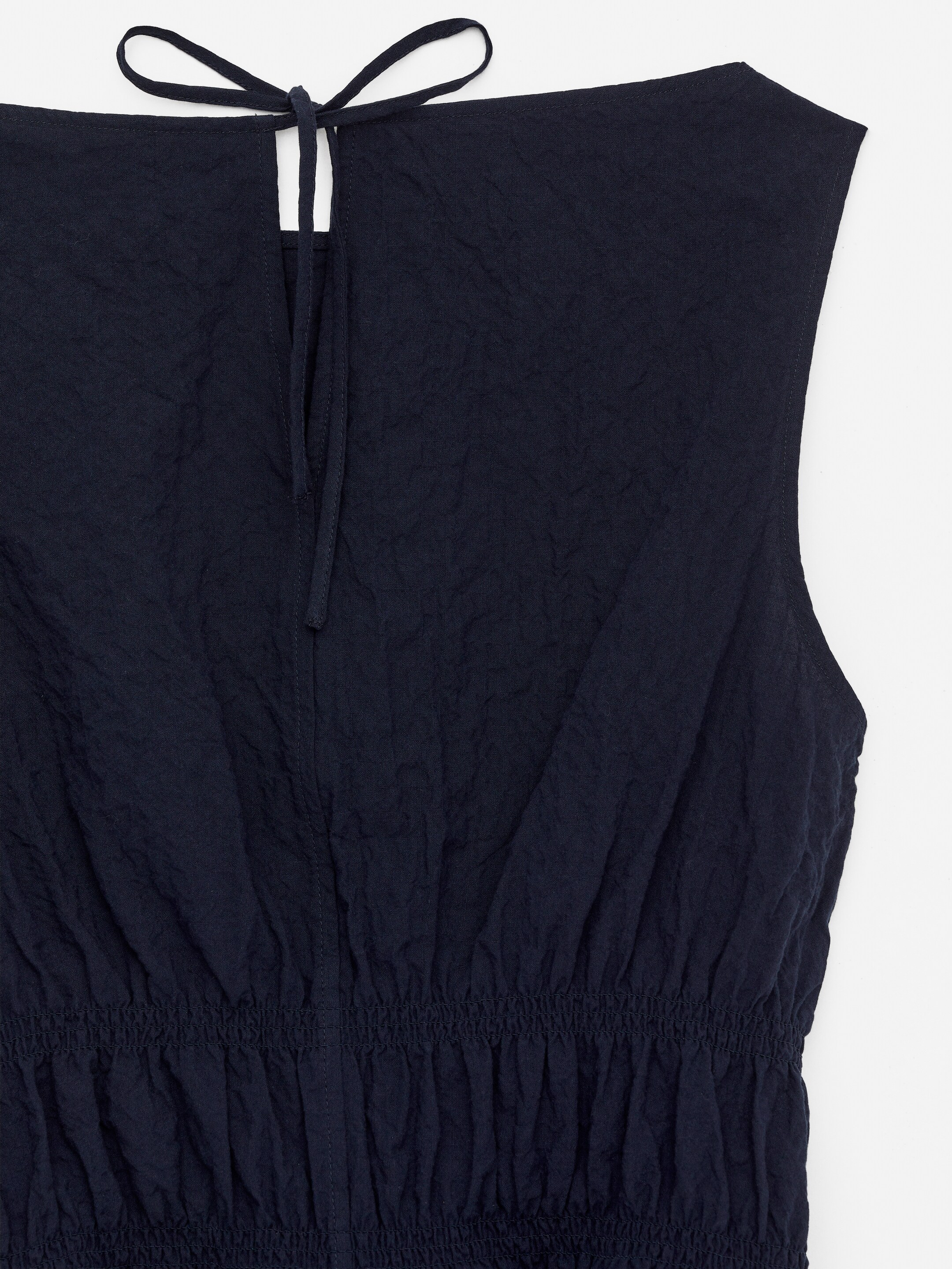 Agrandir l'image: Haut smocké en seersucker - Bleu foncé - FEMME | H&M FR 6