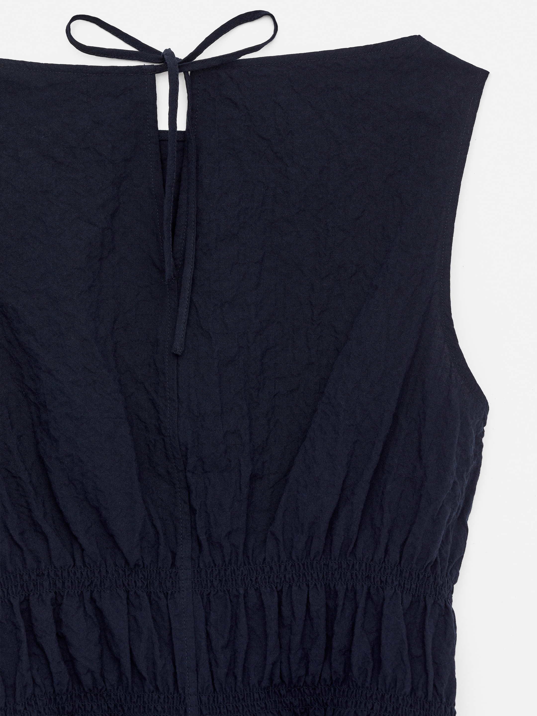 Grotere afbeelding bekijken: Seersucker top met smokwerk - Dark Blue - DAMES | H&M BE 6