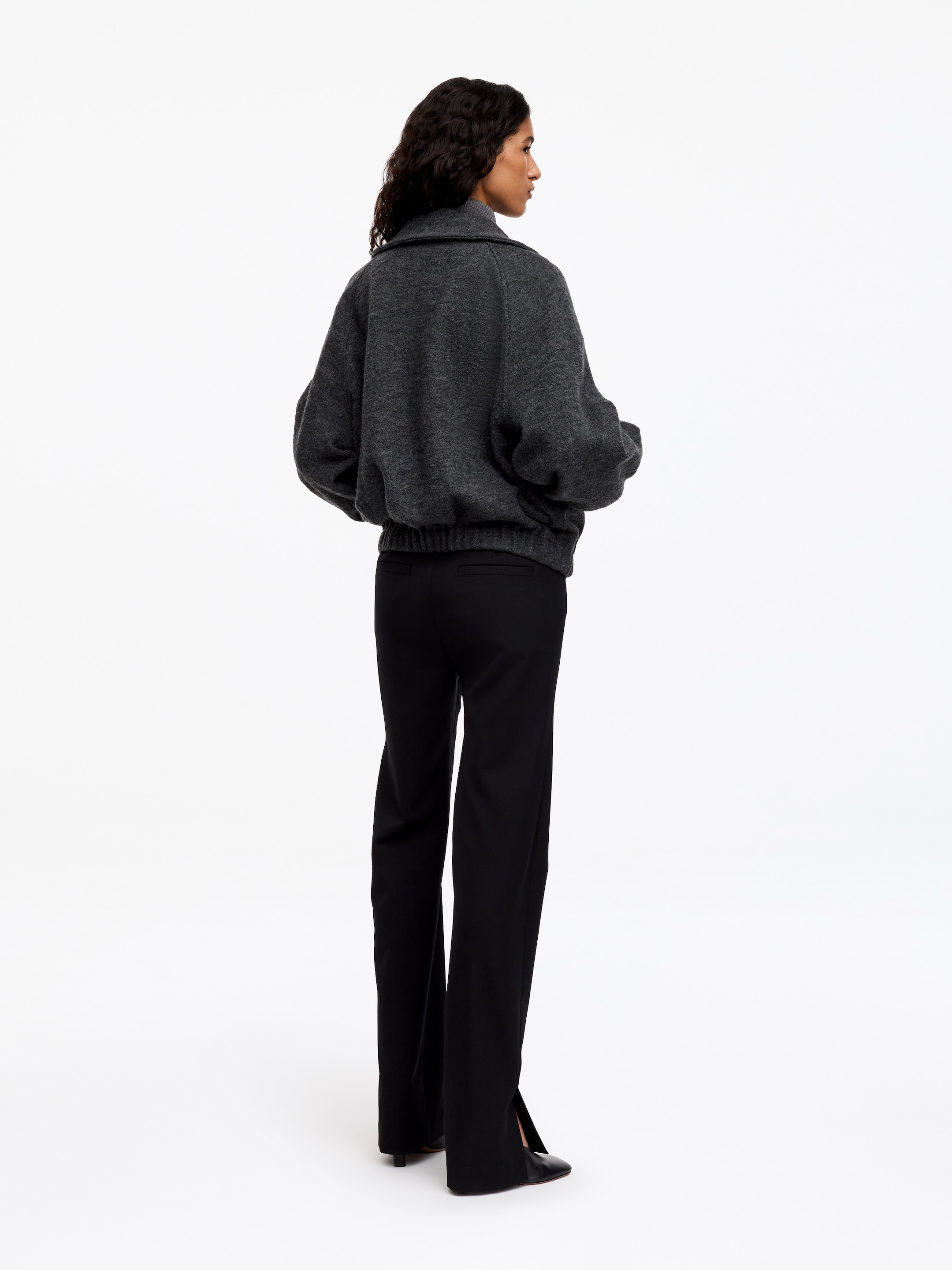 Kurtka z wełną gotowaną - Ciemnoszary - Fason swobodny - women - StillMedia/Lookbook - 5