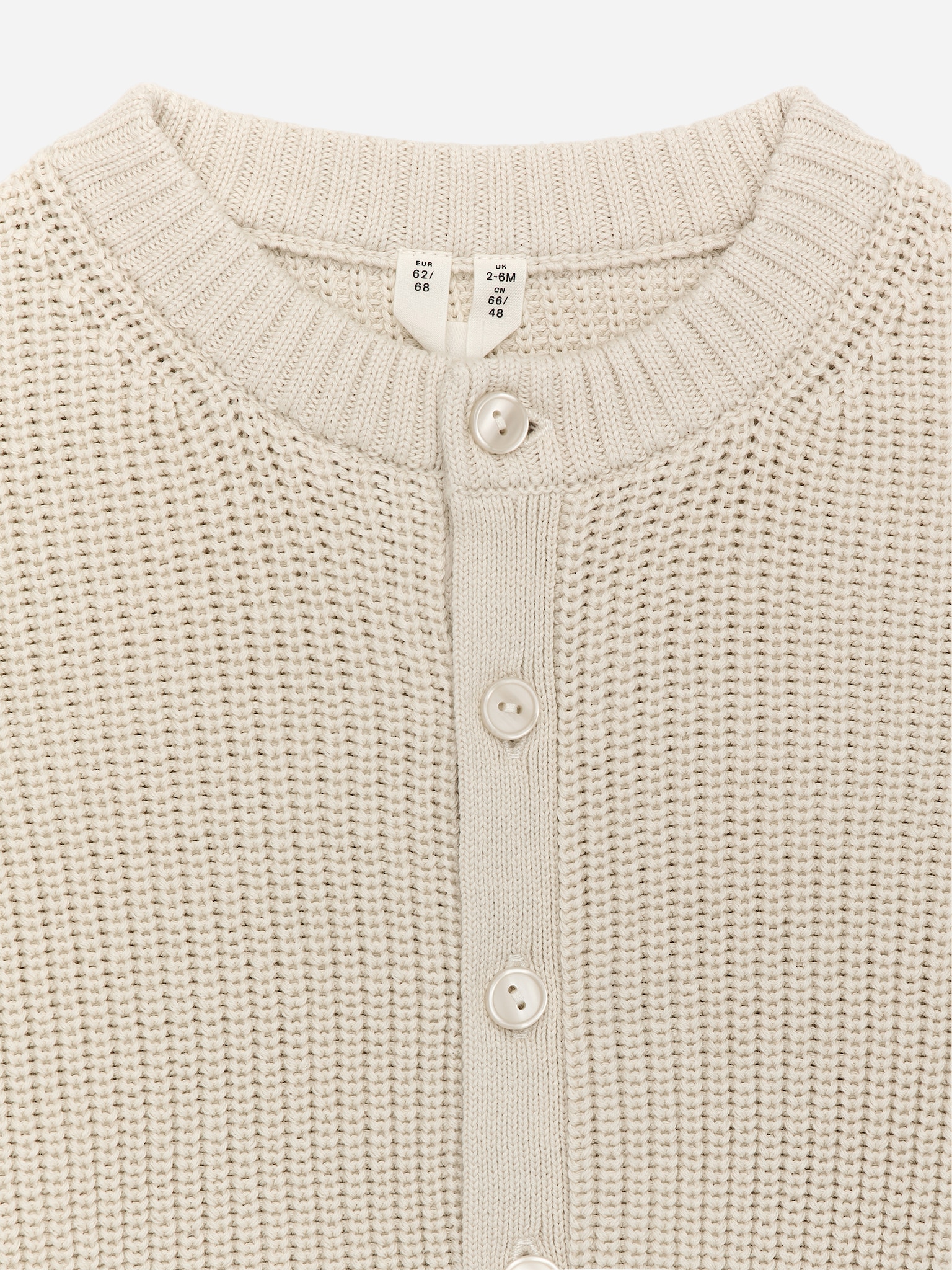 Cárdigan de algodón - Blanco roto/Azul claro/verde - 2