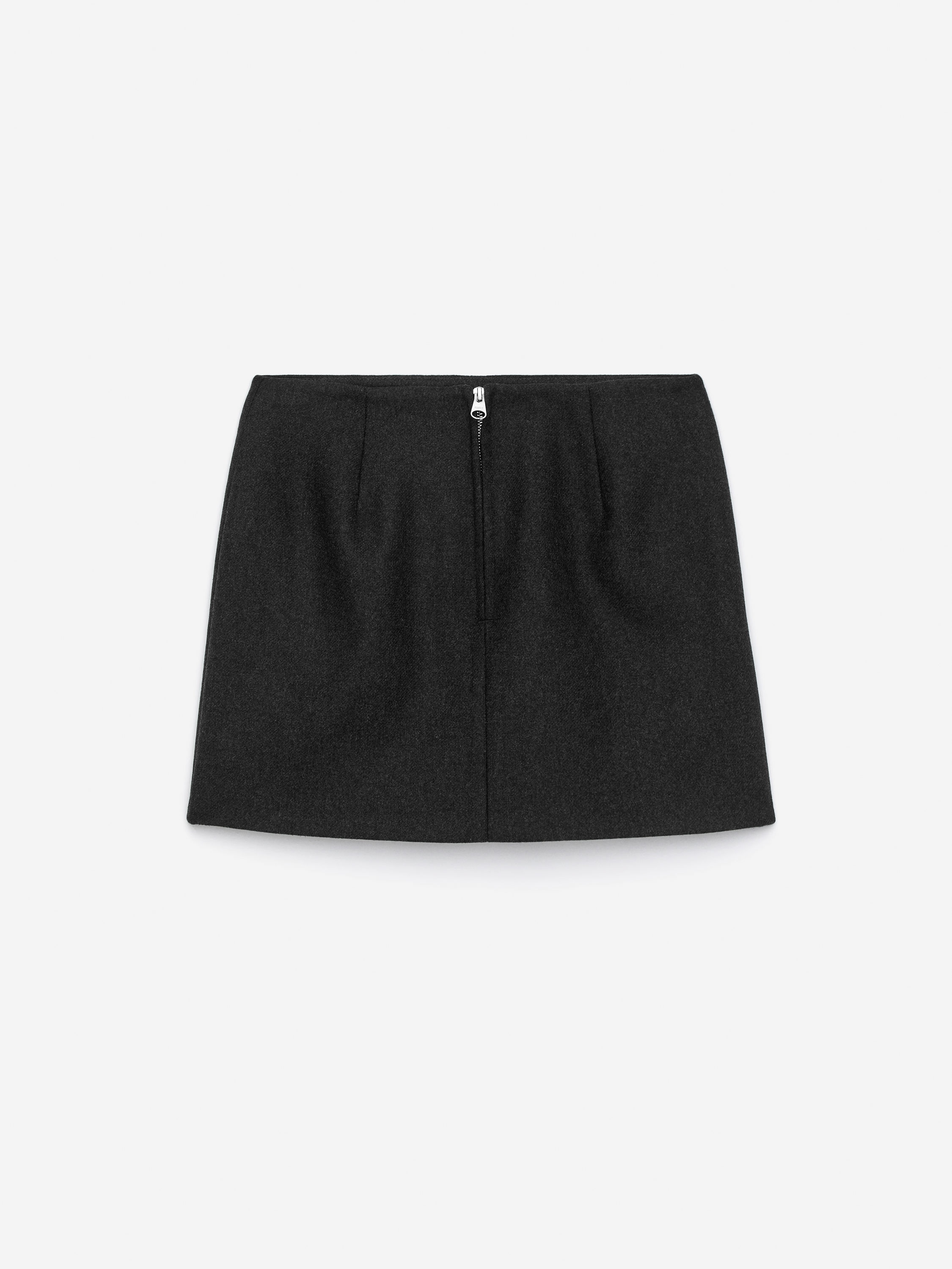 Wool-Blend Mini Skirt - Dark Grey - Regular fit - Women - StillMedia/DescriptiveStillLife - 2