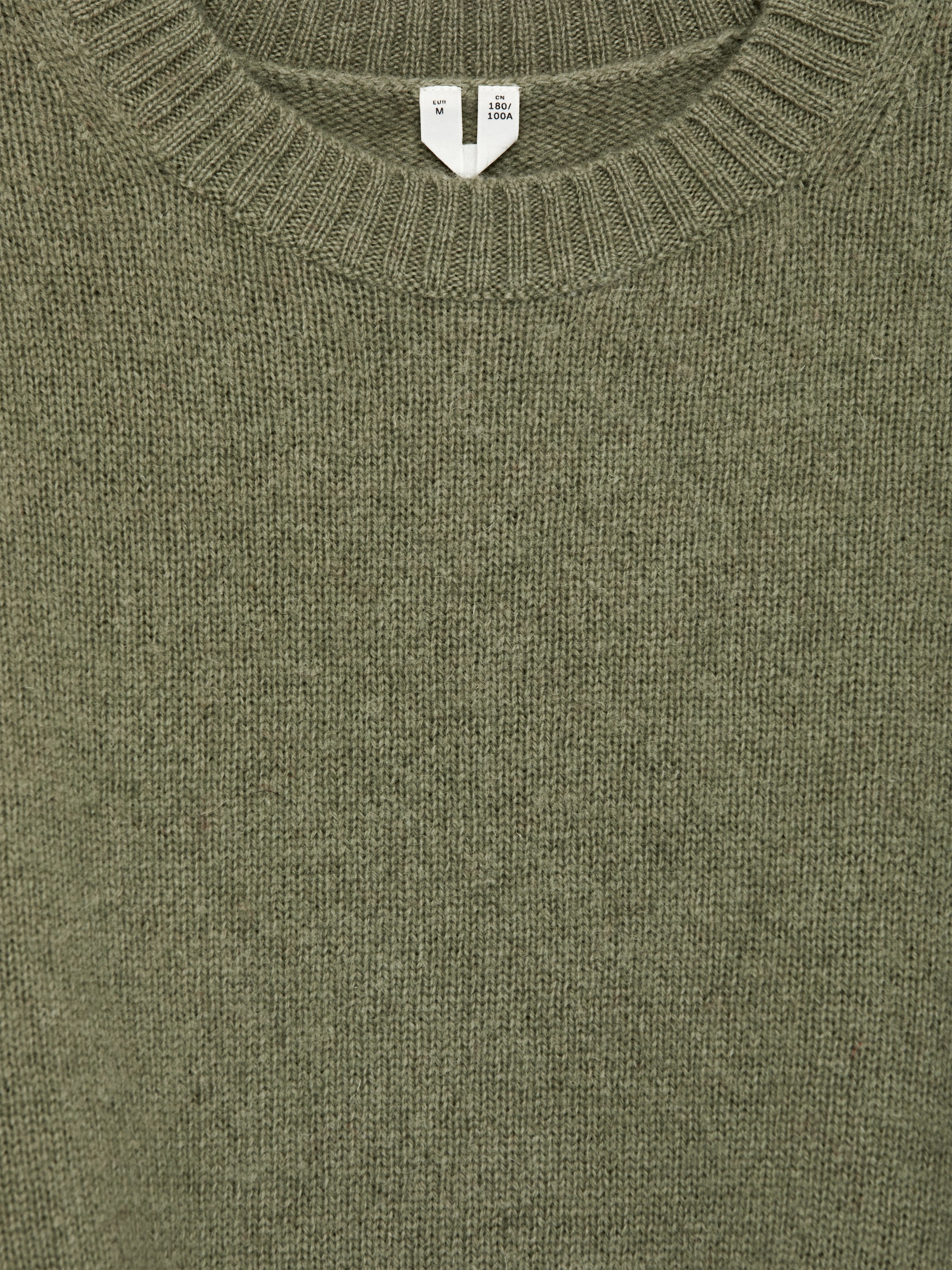 Wollpullover mit Rundhalsausschnitt - Grün - Regular Fit - Herren - StillMedia/DescriptiveDetail - 2