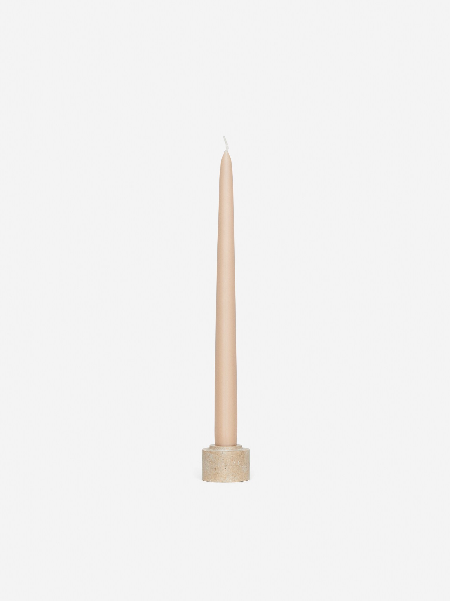Set da 2 candele affusolate - Rosa polvere/Giallo pallido/Verde scuro - 2