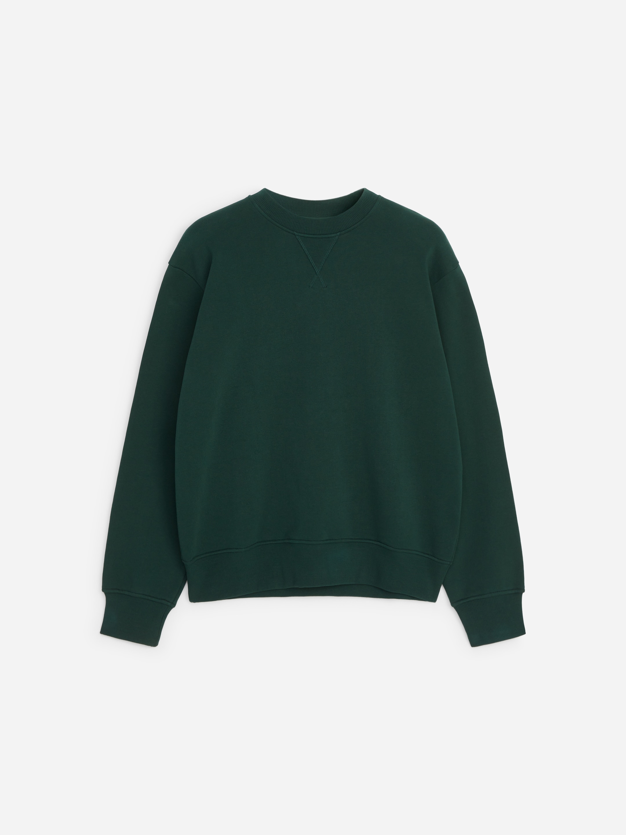 Heavyweight Sweatshirt - Dark Green - Relaxed fit - men - StillMedia/DescriptiveStillLife - 1