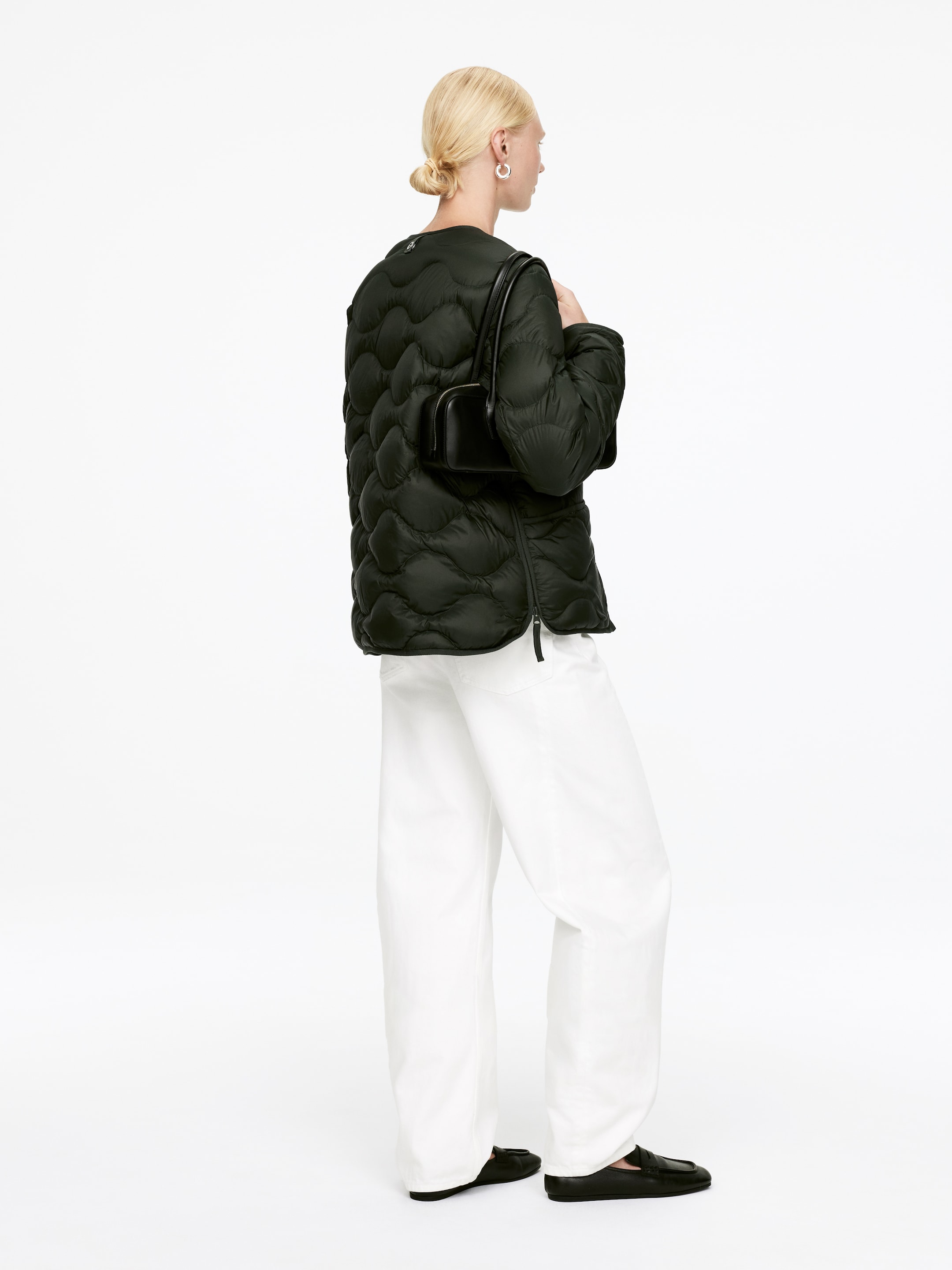 Zobraziť väčší obrázok: 2-v-1 Upcycled Down Liner Jacket - Tmavozelená - ŽENY | H&M SK 3