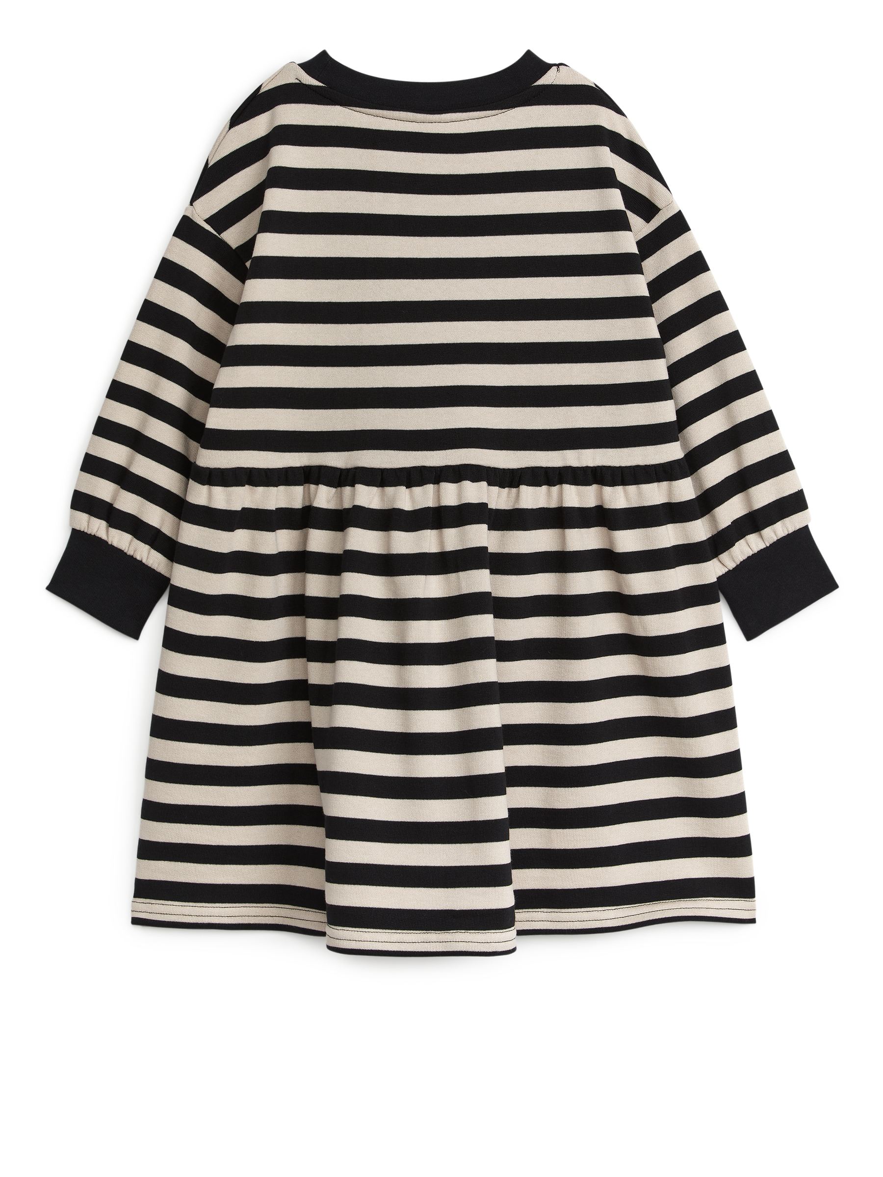 Abito stile felpa oversize – Nero/Bianco sporco – ARKET IT